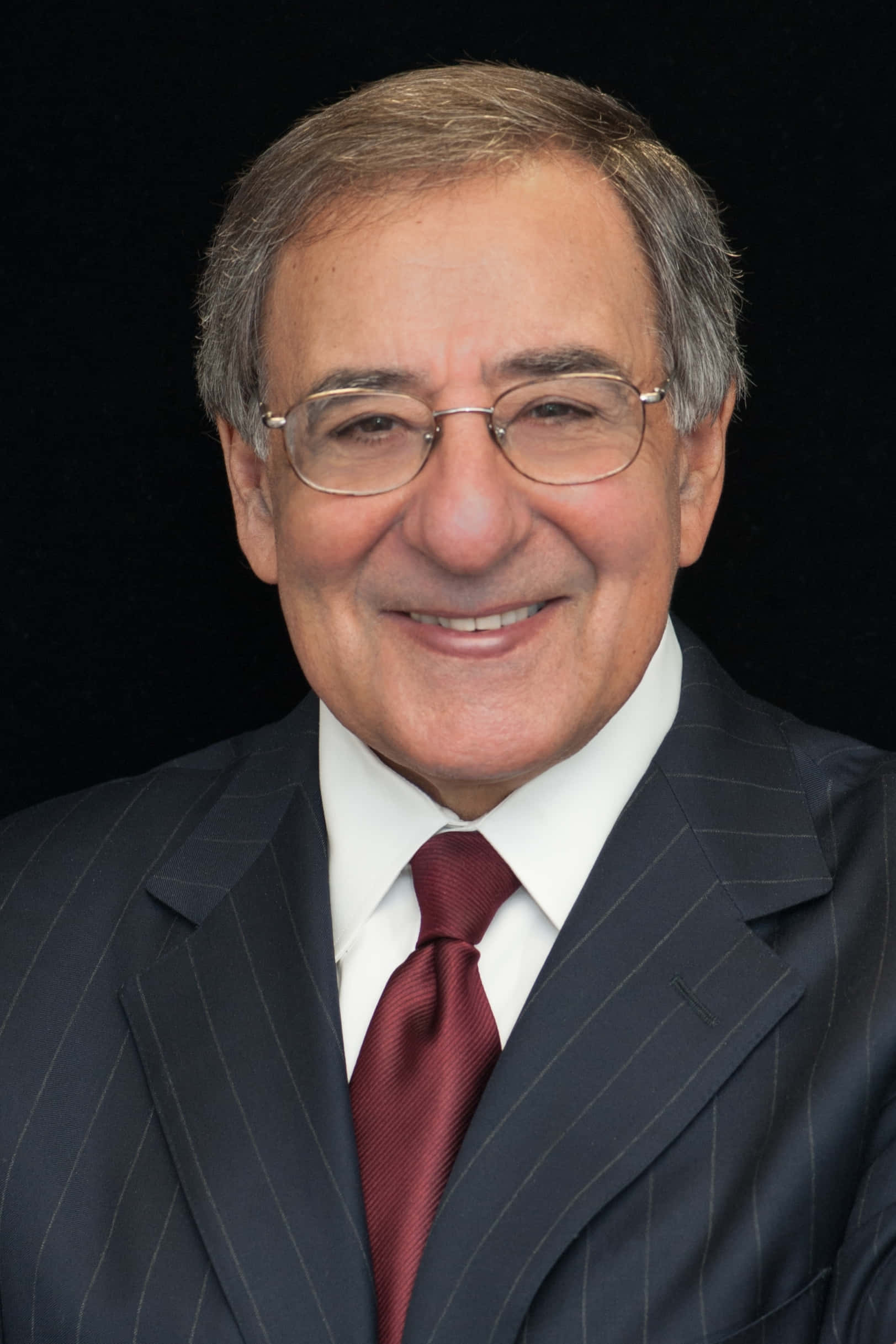 Leon Panetta, pinstripe suit, red tie, Full HD Phone Wallpaper