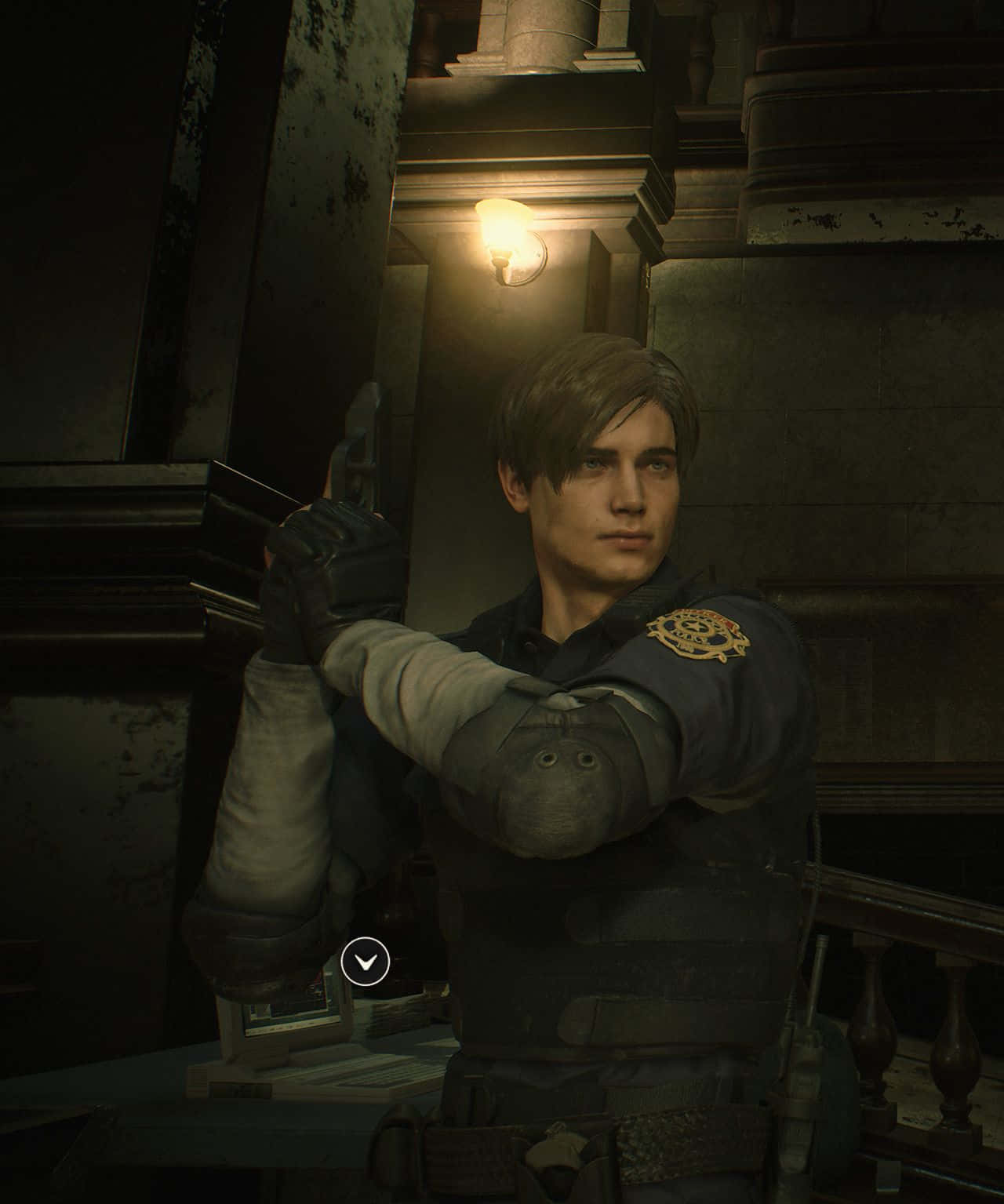 Leon, Resident Evil 2, police uniform, HD Phone Wallpaper
