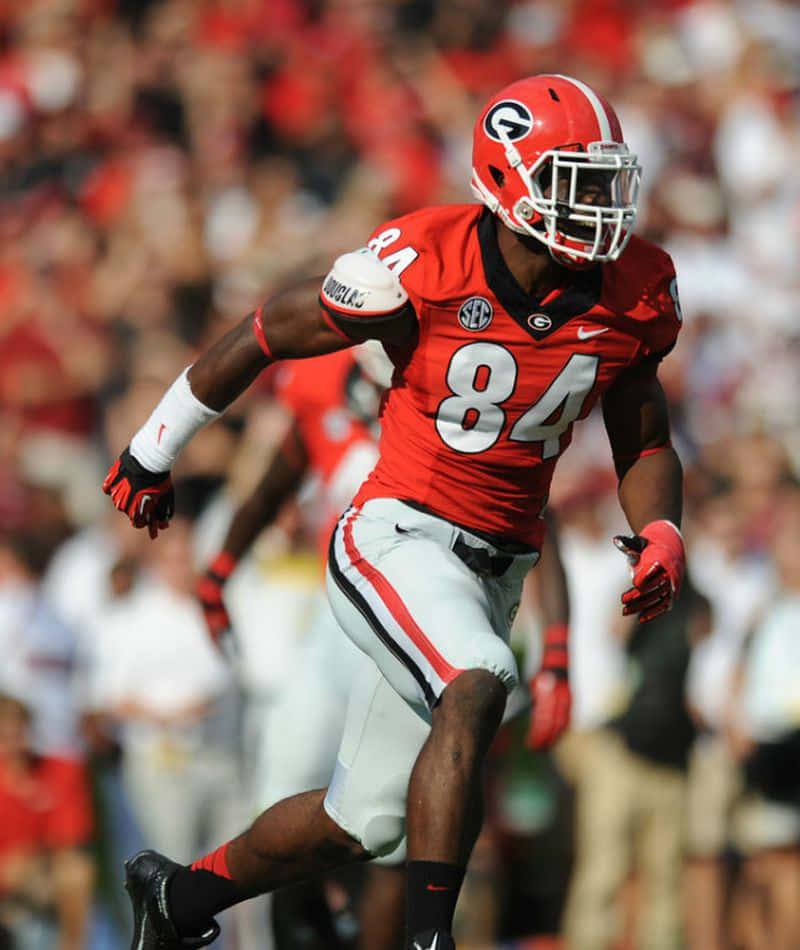 Leonard Floyd, red and white football kit, number 84, SD Phone Wallpaper