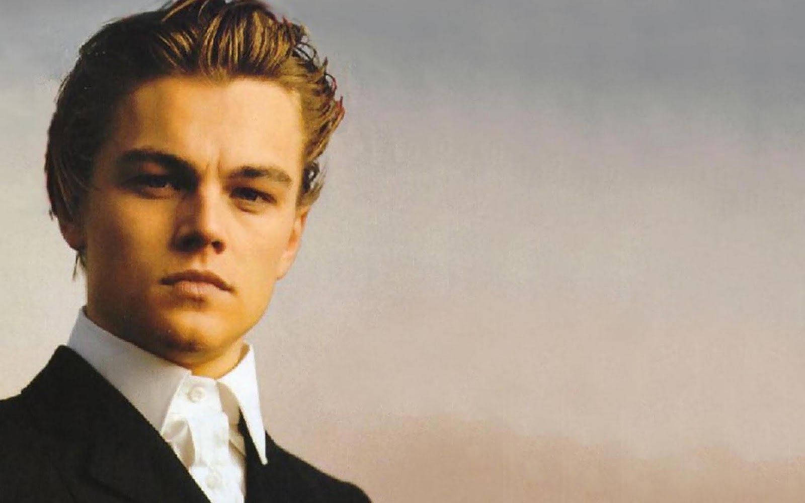 Leonardo DiCaprio, black suit, white shirt, HD Desktop Wallpaper