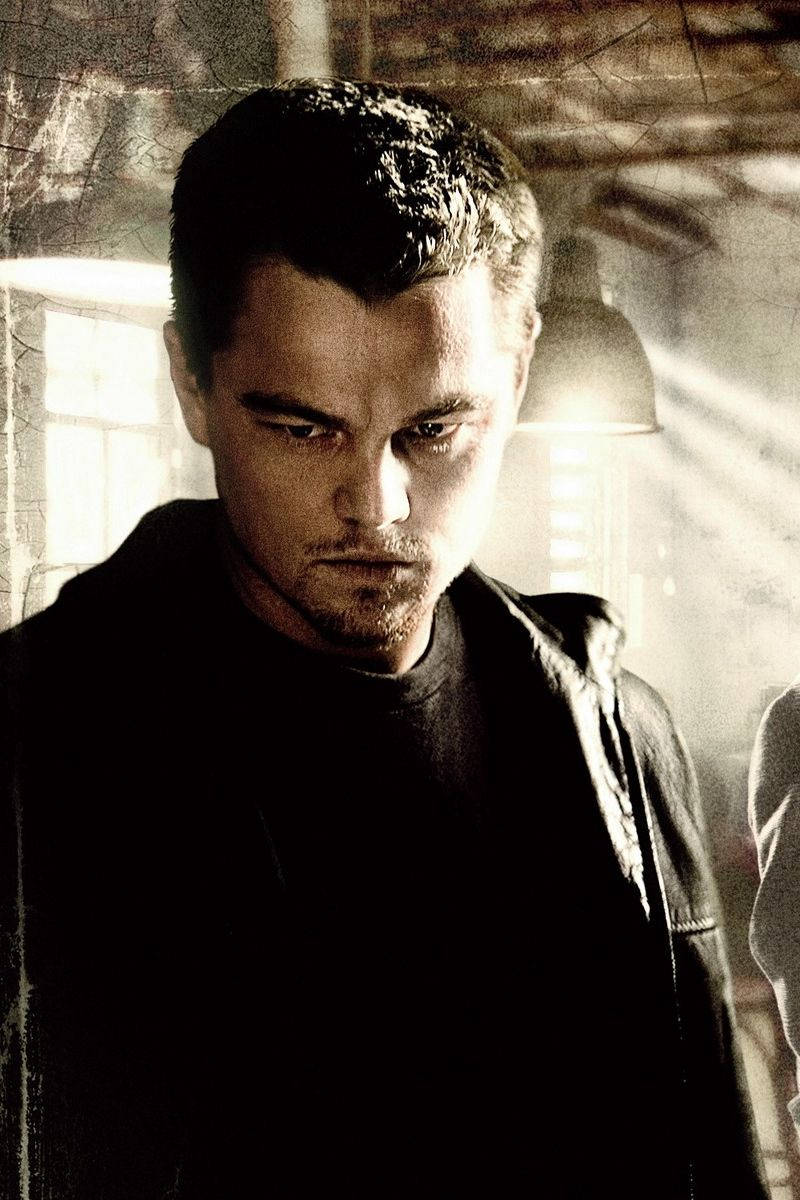 Leonardo DiCaprio, intense eyes, stubble, SD Phone Wallpaper