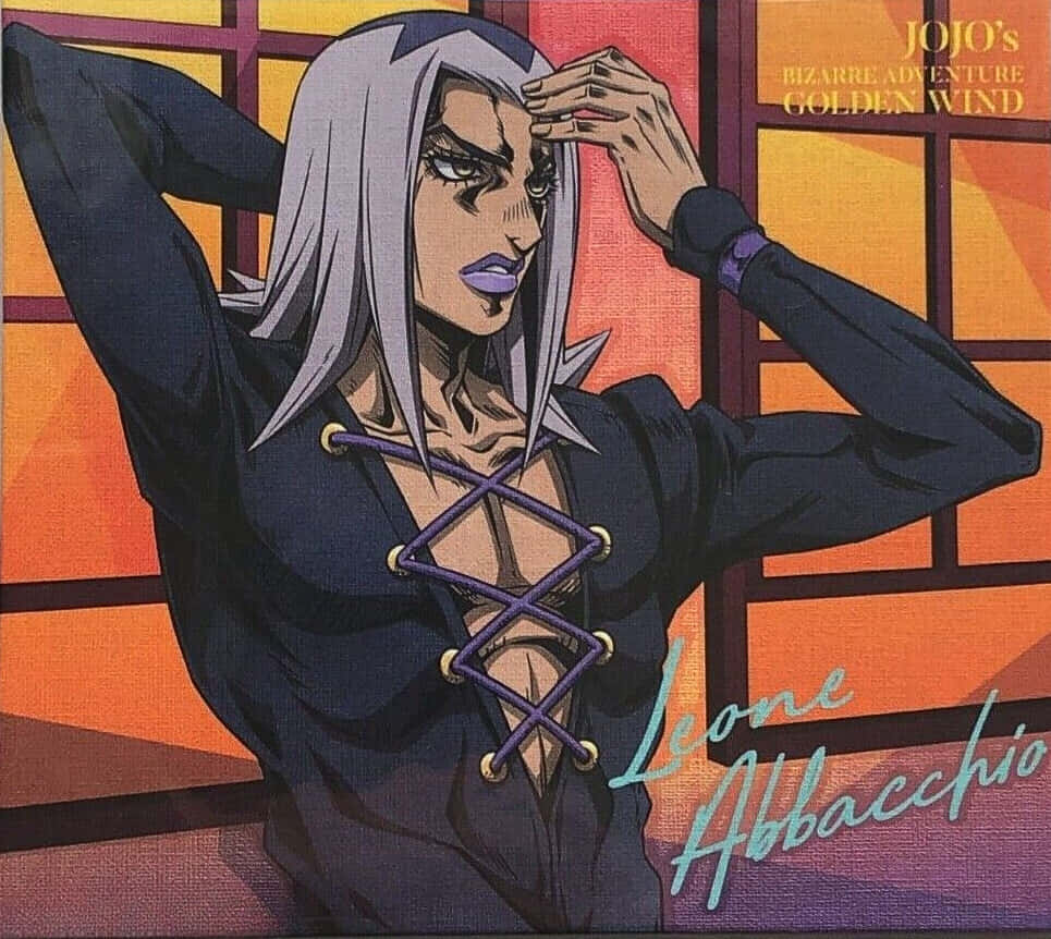 Leone Abbacchio, silver hair, purple lips, SD Desktop Wallpaper