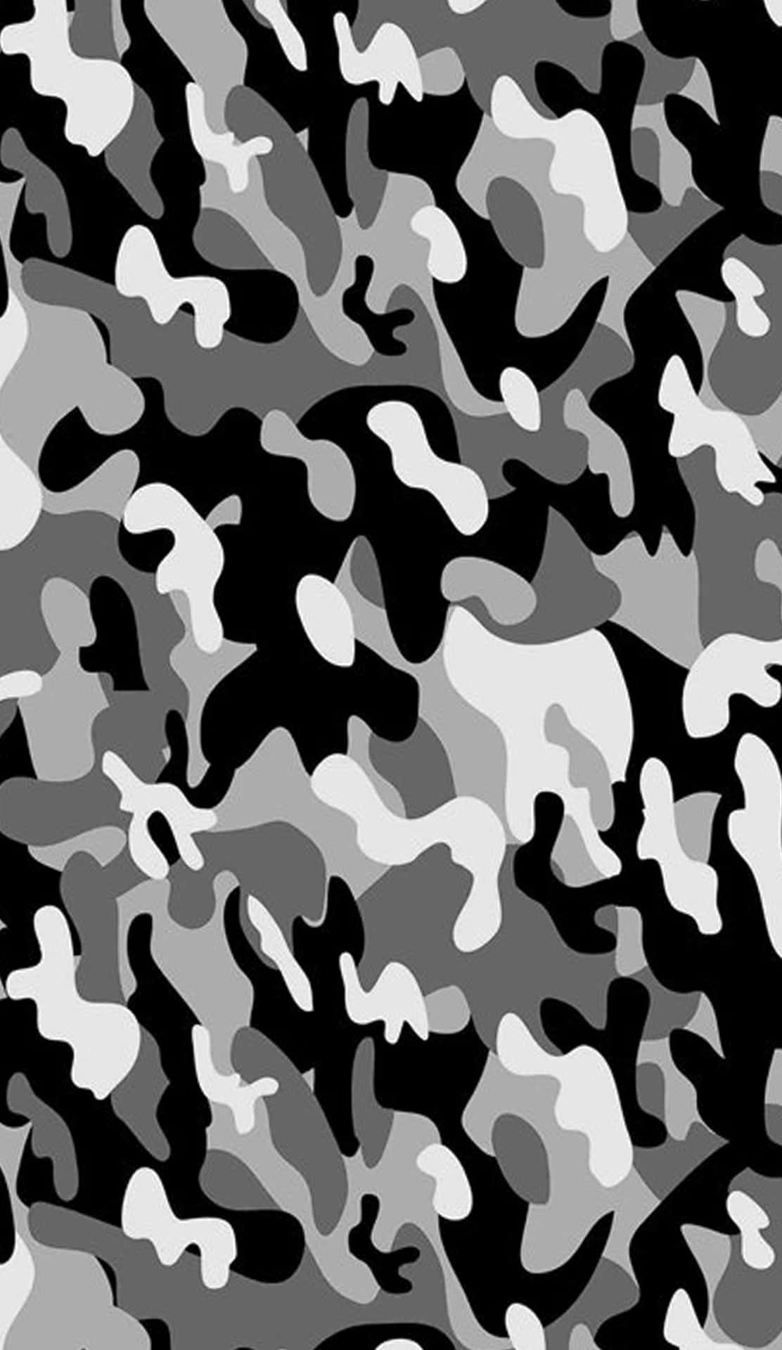 leopard pattern, black and white camouflage pattern, monochrome camouflage pattern, Full HD Phone Wallpaper