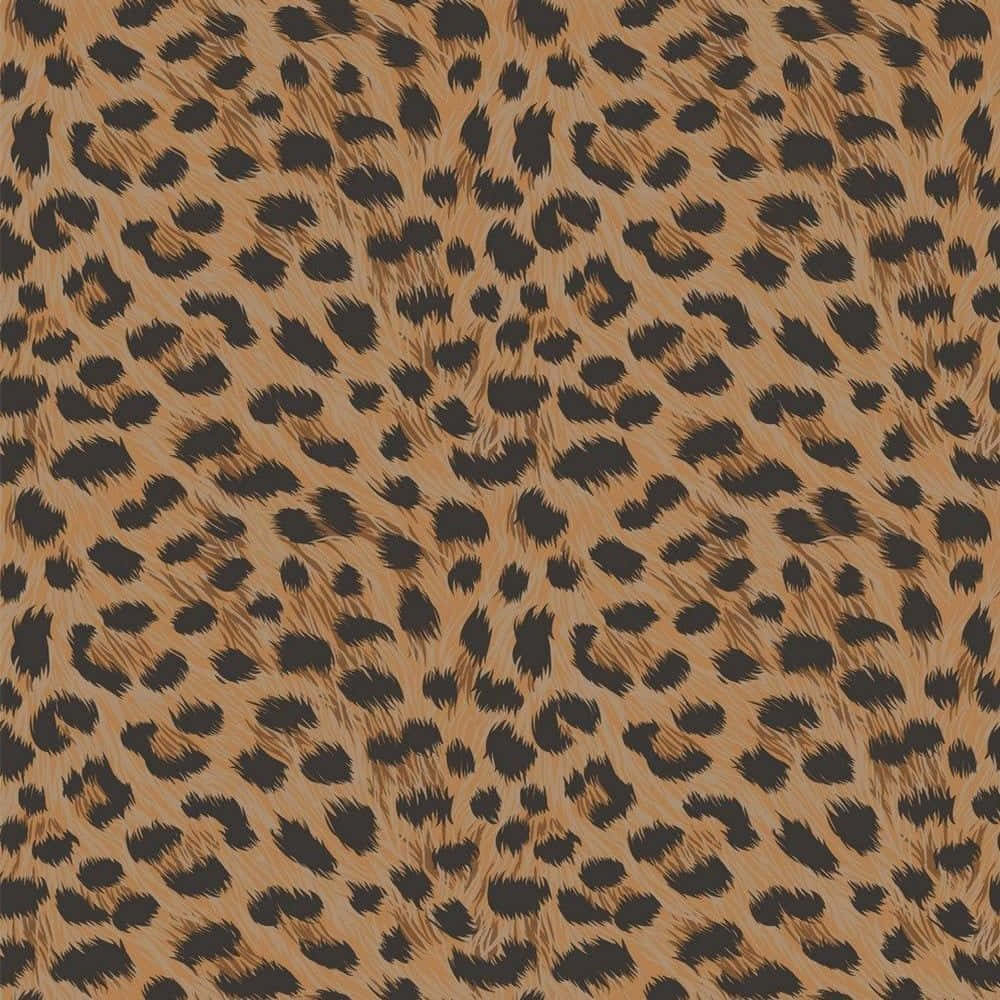 leopard pattern, tan background, black rosettes, SD Desktop Wallpaper