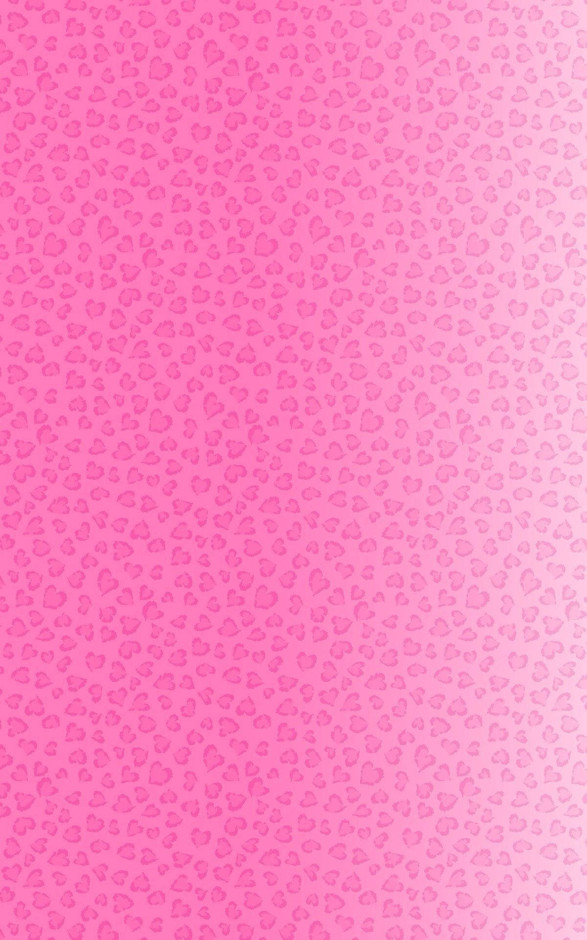 gradient pink, leopard print, heart patterns, Full HD Phone Wallpaper