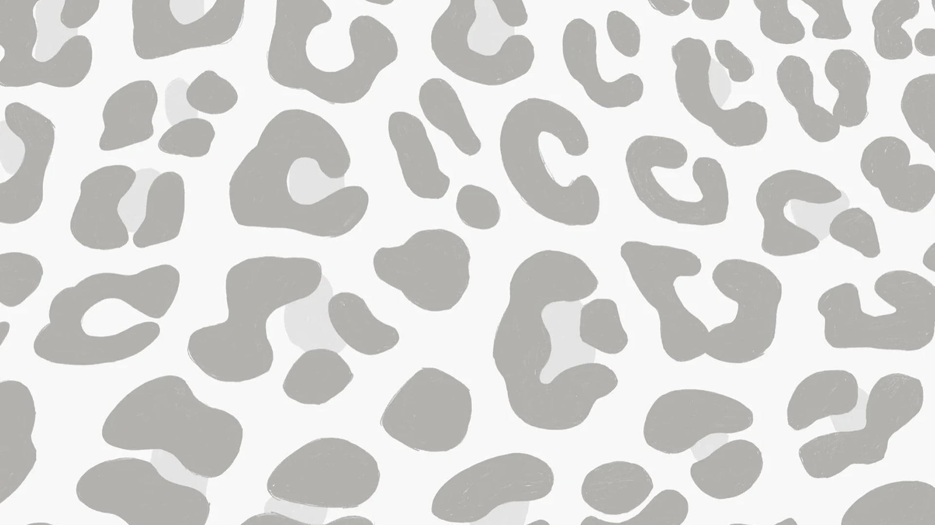gray, leopard print, minimalist, Full HD Desktop Wallpaper
