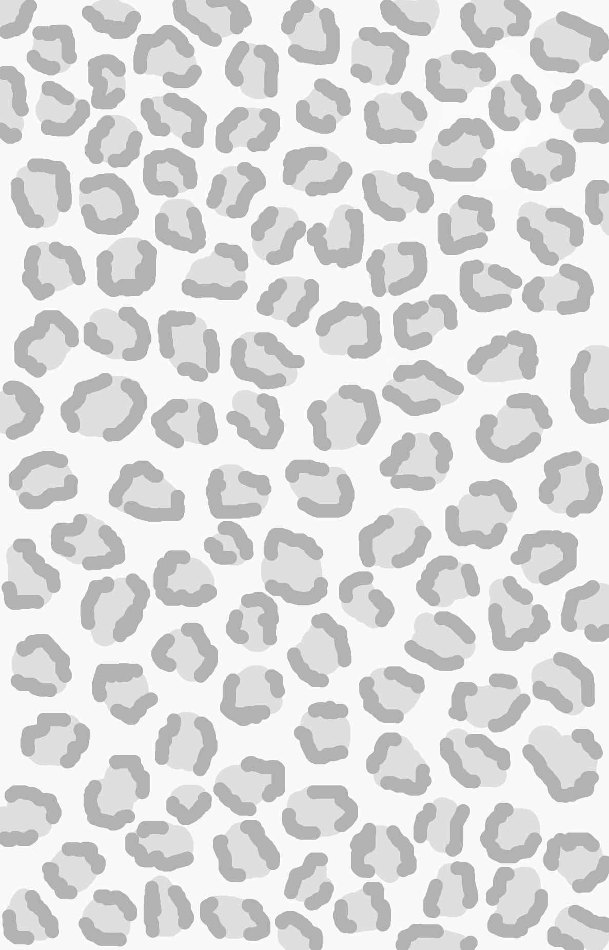 faded white leopard print, minimalist gray leopard print, soft rounded spots, HD Phone Wallpaper
