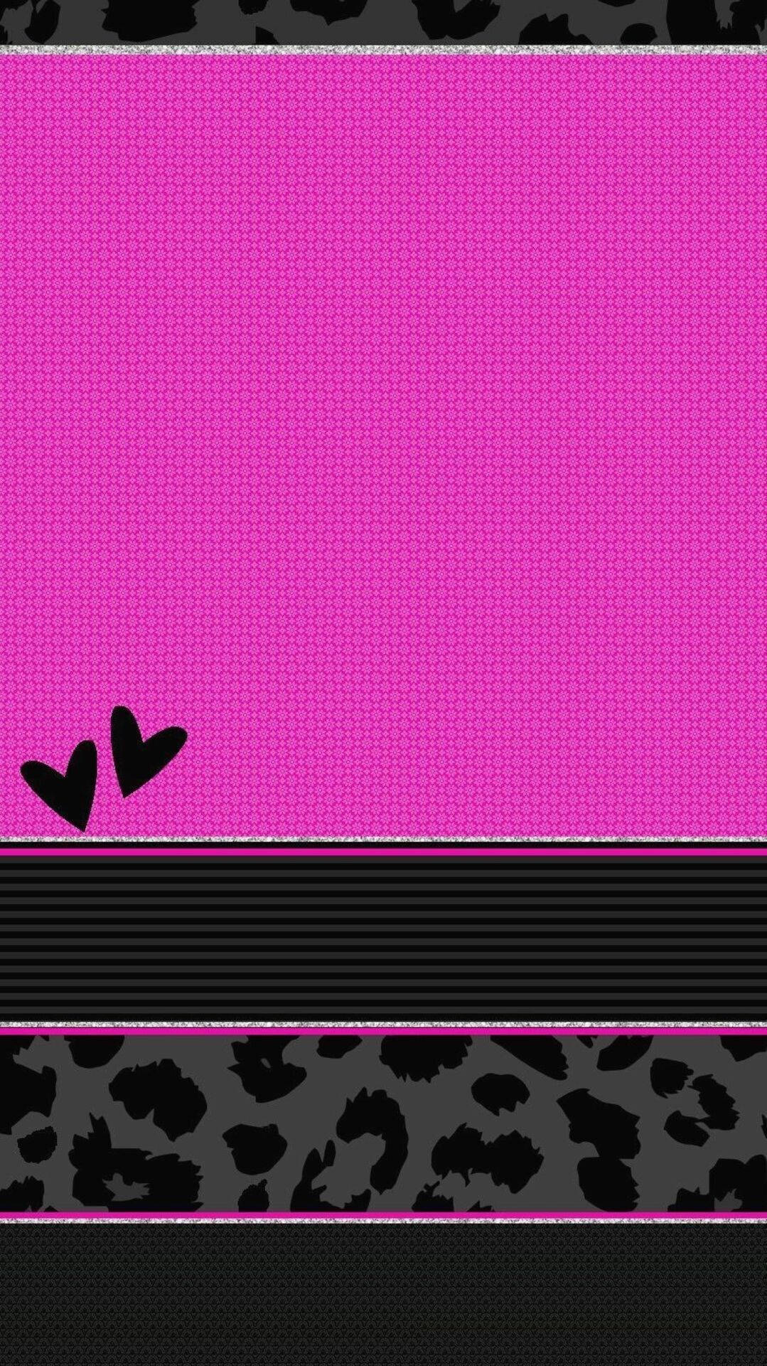 hot pink, grey, leopard print, Full HD Phone Wallpaper