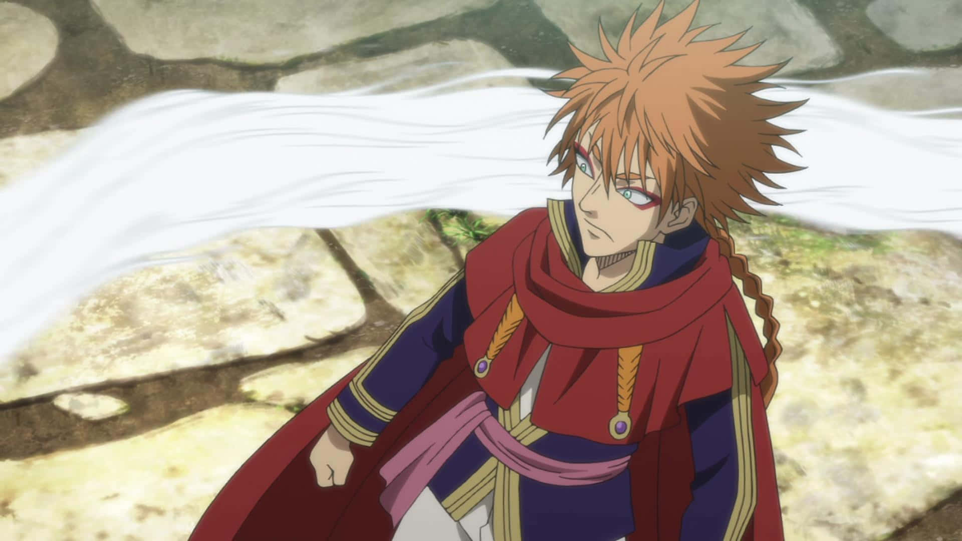Leopold Vermillion, anime warrior, red cape, Full HD Desktop Wallpaper