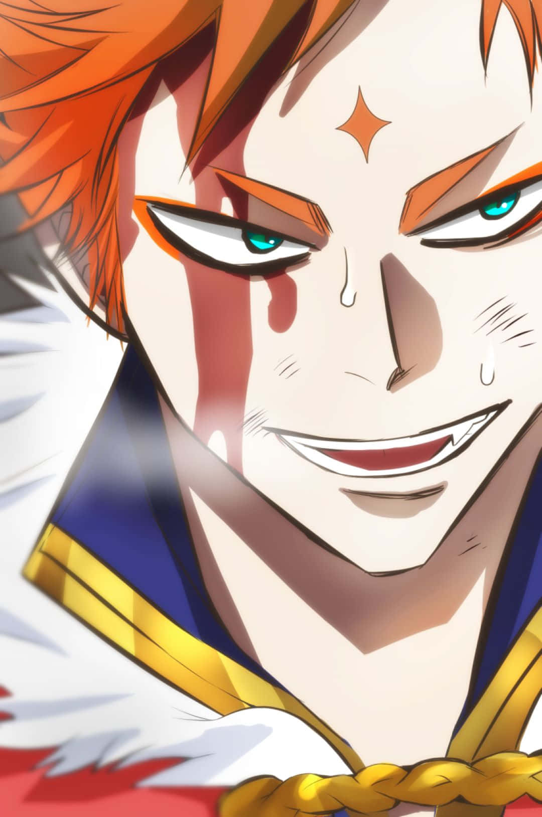 Leopold Vermillion, fiery orange hair, teal eyes, HD Phone Wallpaper