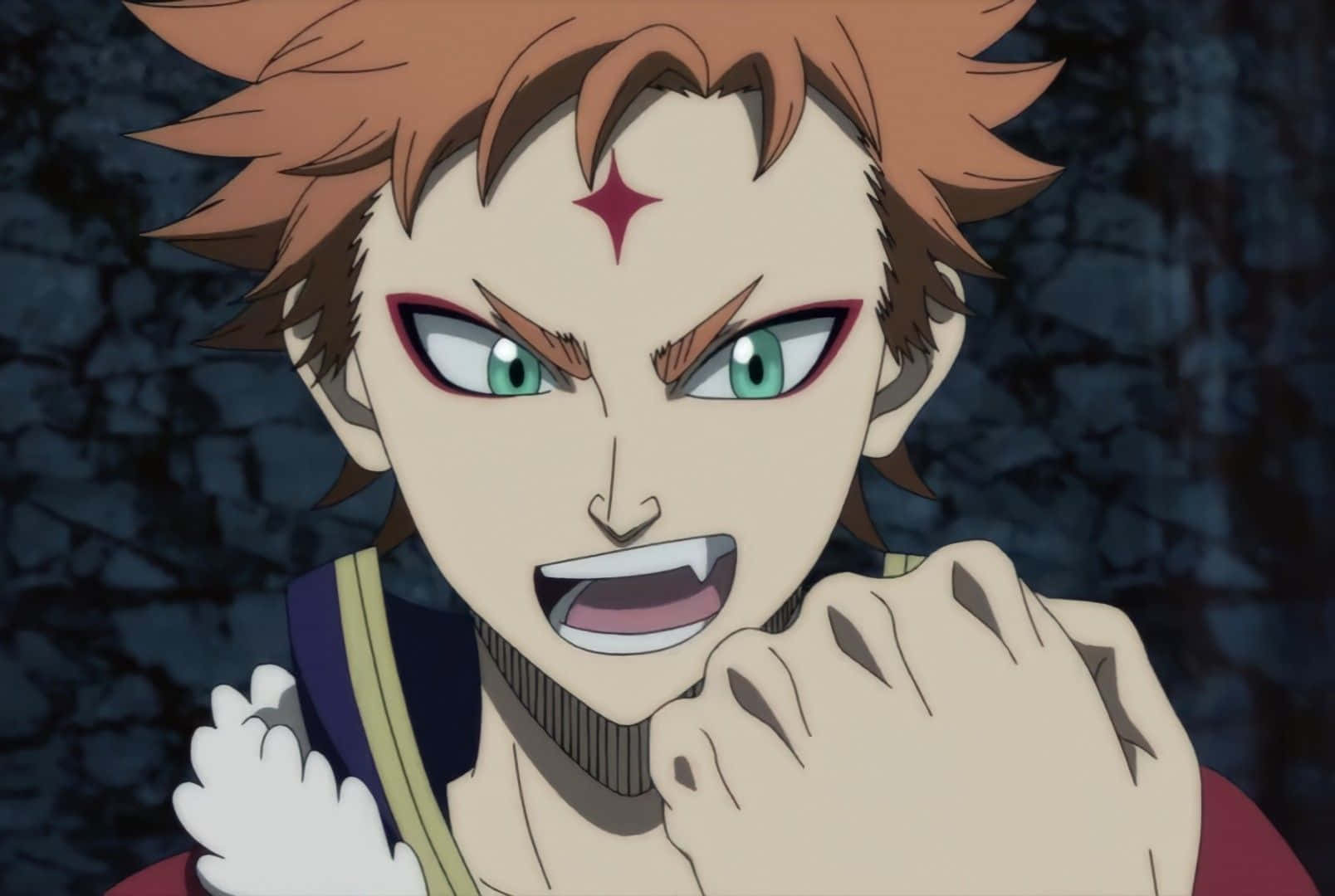 Leopold Vermillion, spiky brown hair, green eyes, HD Desktop Wallpaper