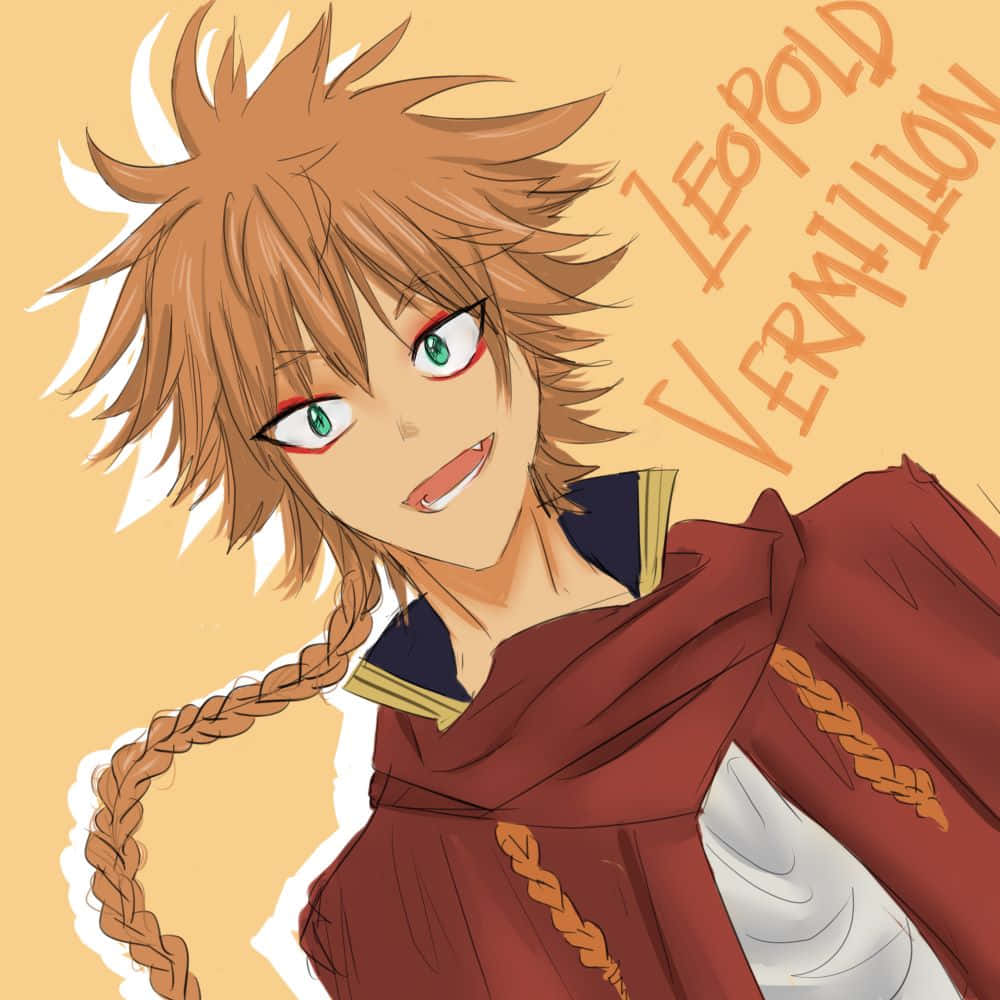Leopold Vermillion, anime boy, spiky brown hair, SD Desktop Wallpaper
