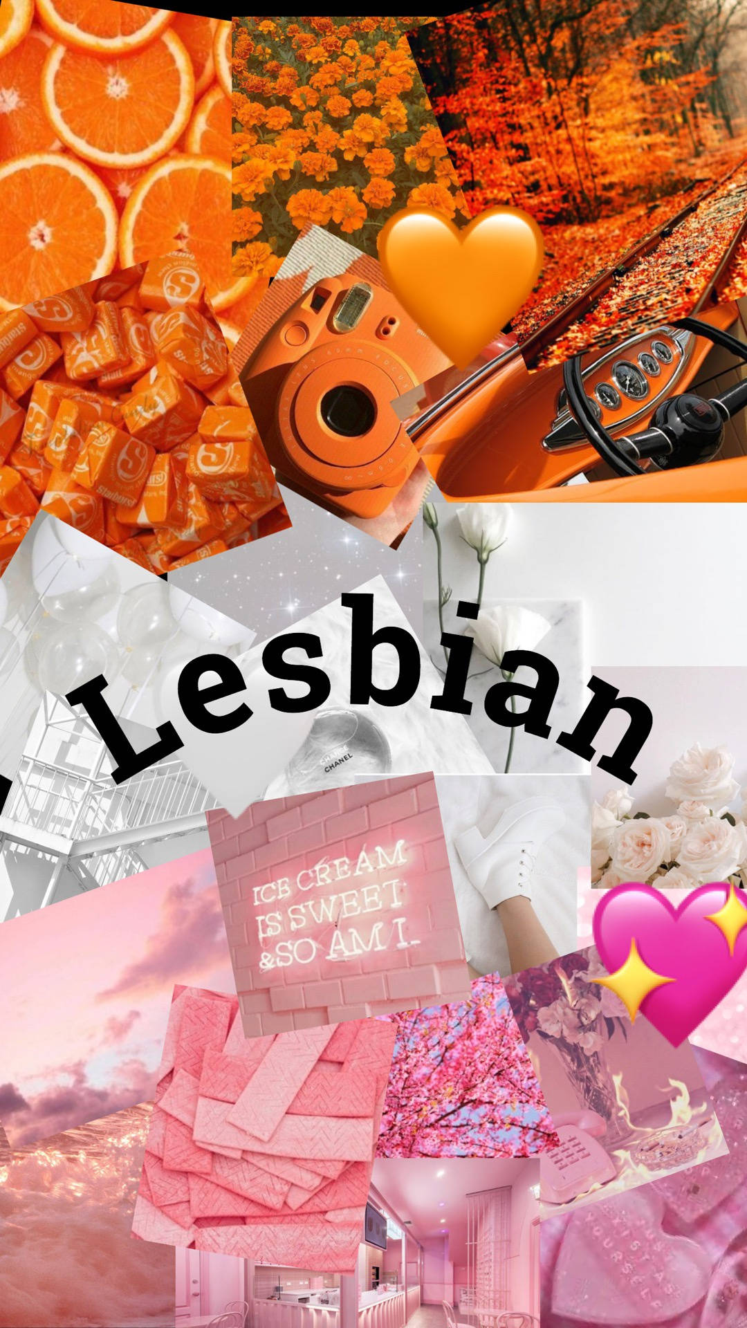 Lesbian Aesthetic, orange slices, candy camera, Full HD Phone Wallpaper