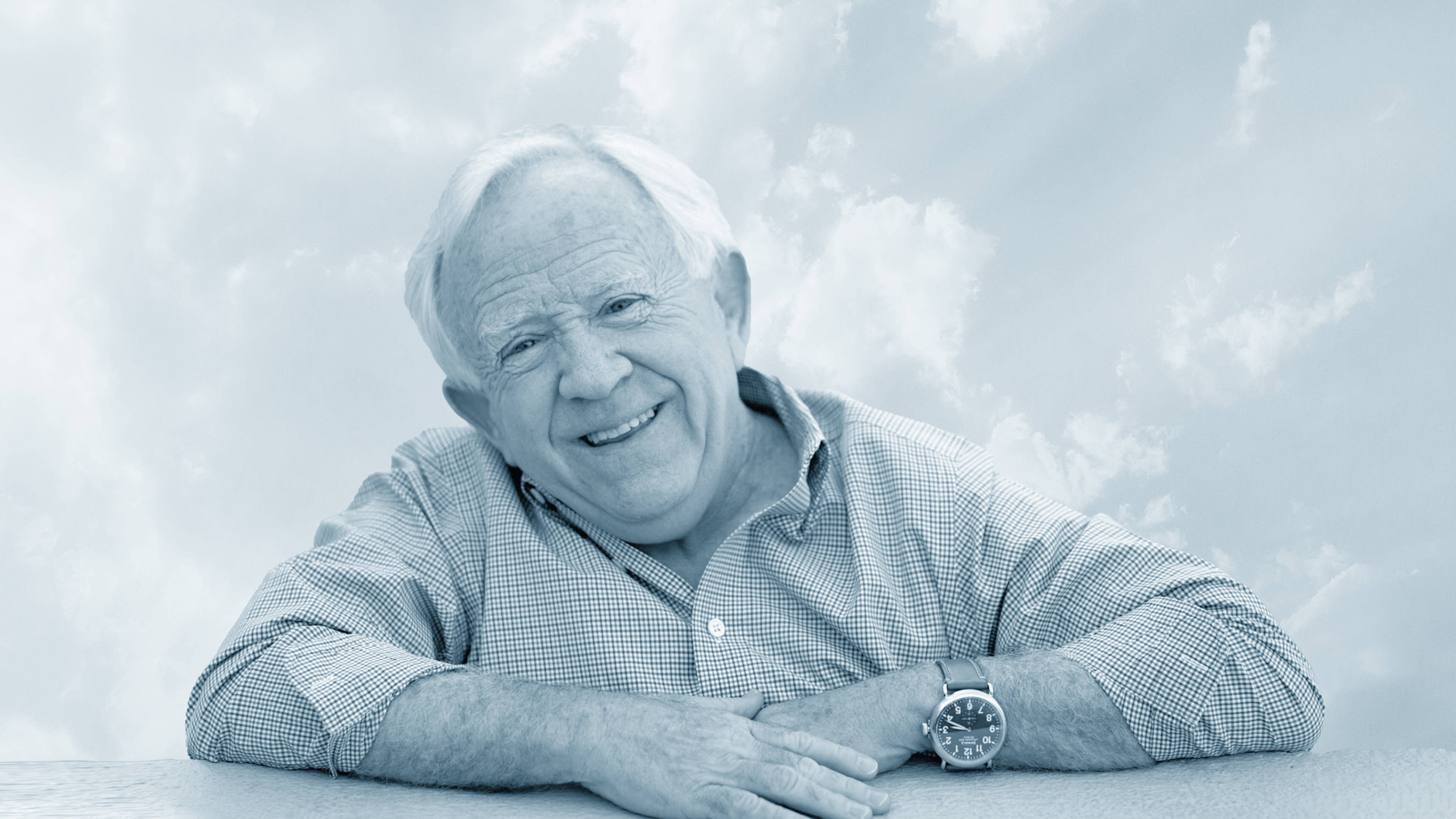Leslie Jordan, white hair, cloudy sky, 4K Desktop Wallpaper