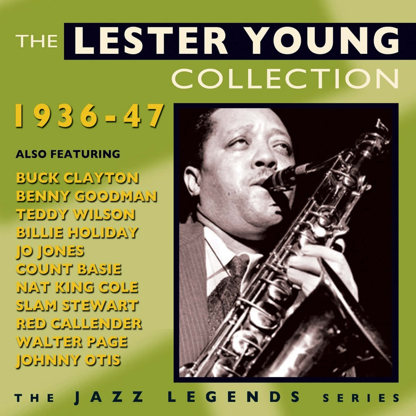 Lester Young, 1936-47, vintage jazz album cover, HD Desktop Wallpaper