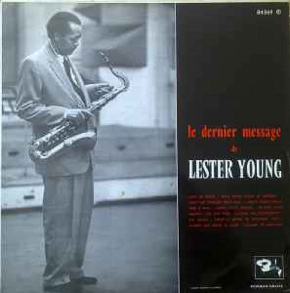 Lester Young, saxophone, black and white photo, SD Phone Wallpaper