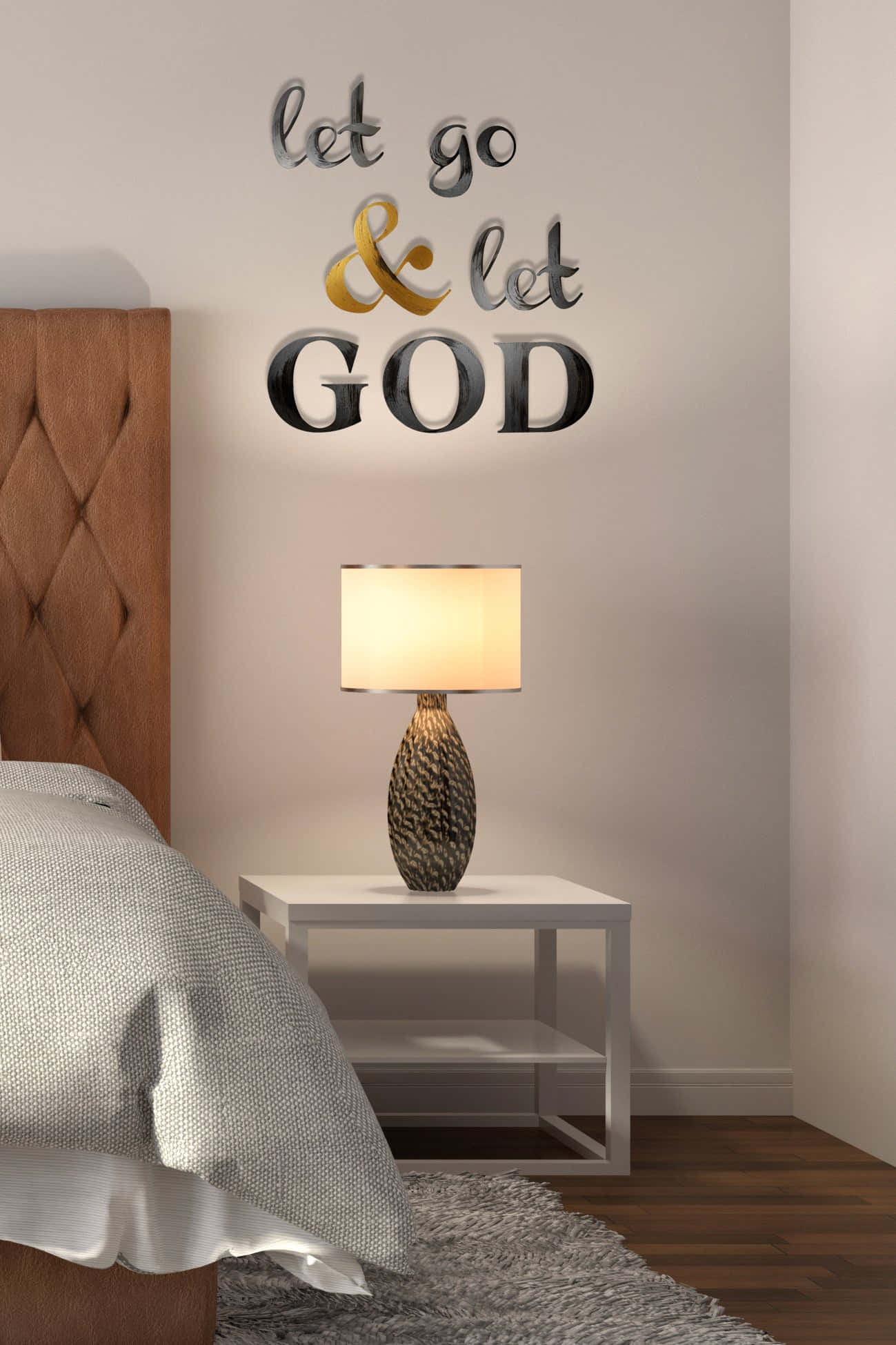 let go, let god, metallic wall decal, Full HD Phone Wallpaper