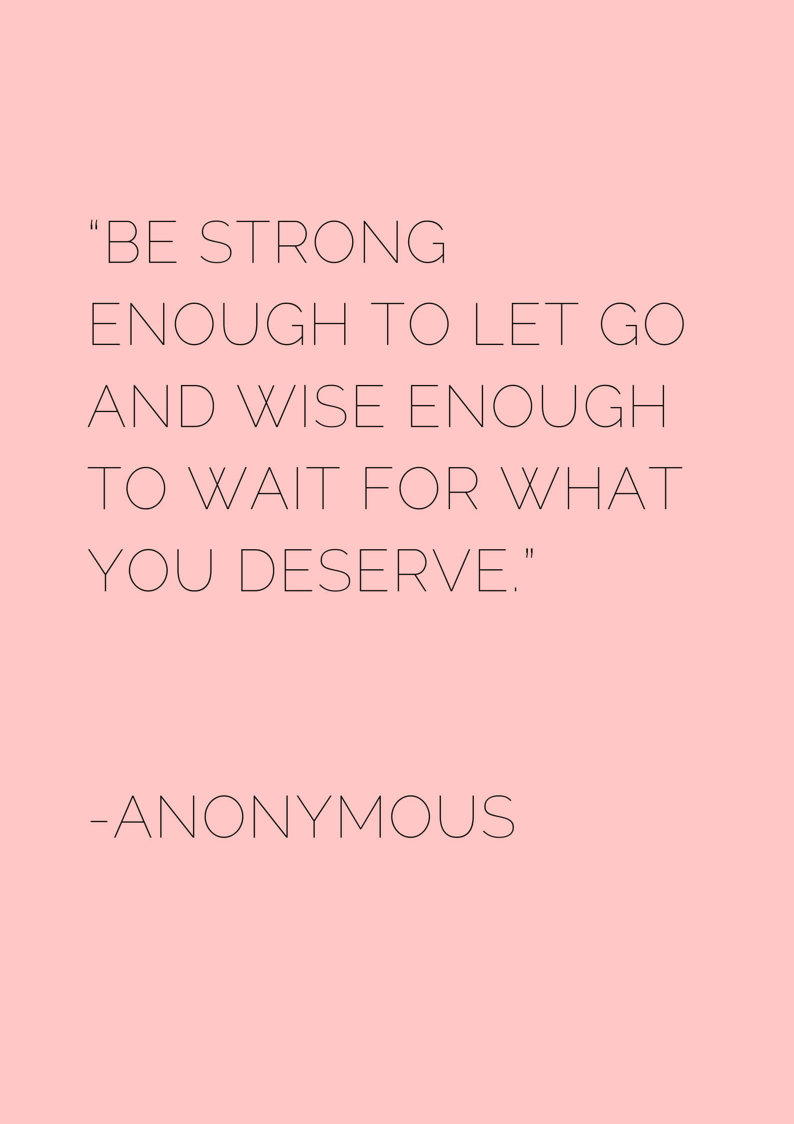 Let Go, soft pink background, thin black text, Full HD Phone Wallpaper