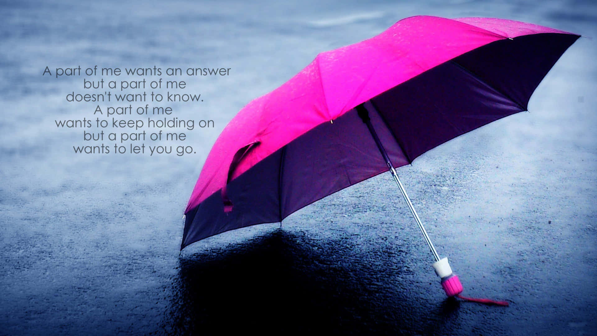 Let Go, pink, black, Full HD Desktop Wallpaper