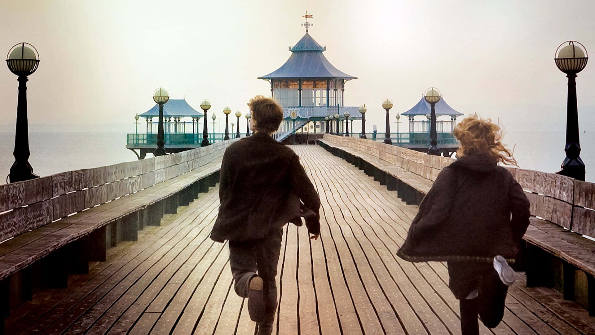 Let Go, 1920 x 1080, blue-roofed pavilion, Full HD Desktop Wallpaper