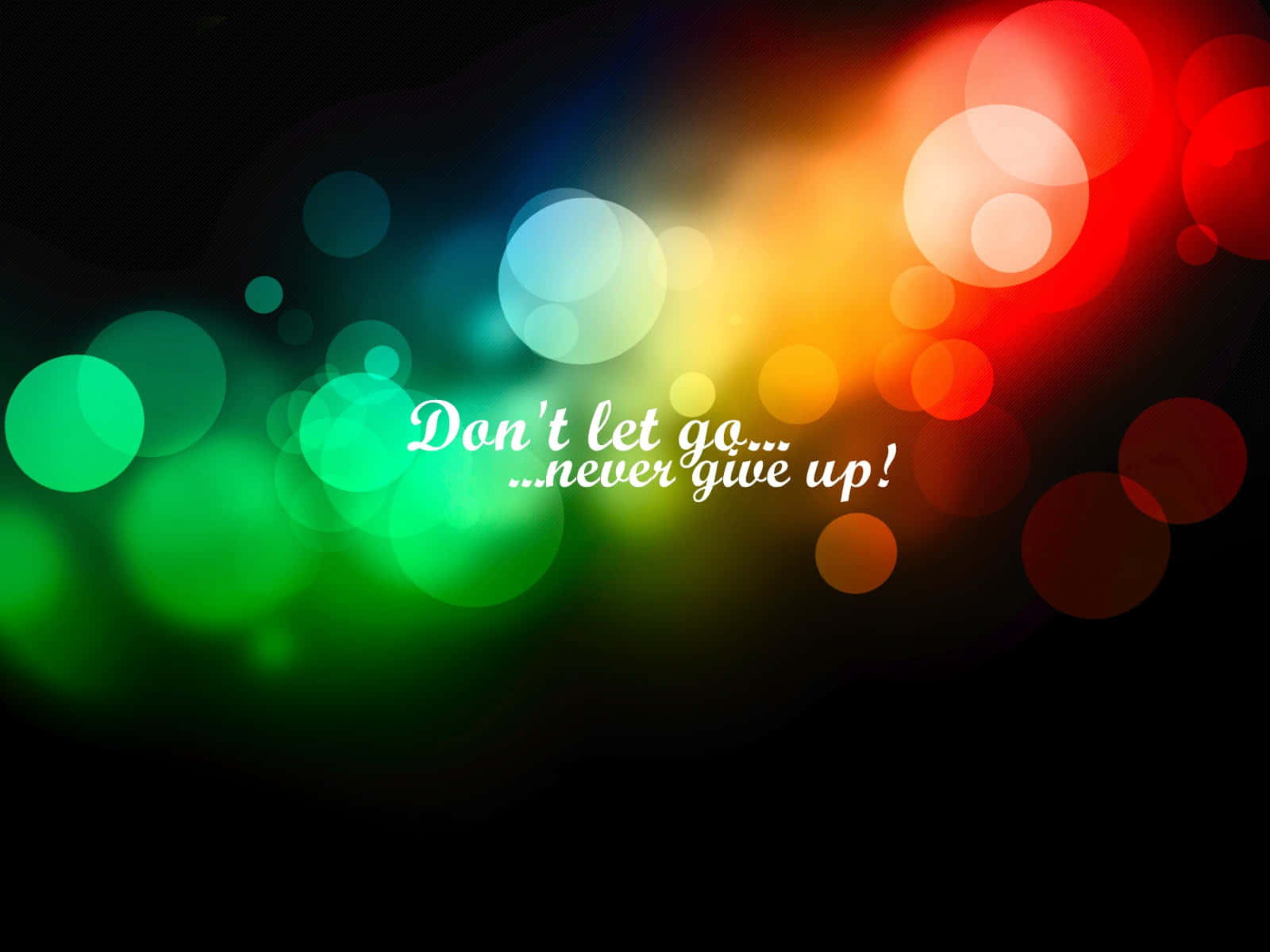 Let Go, bokeh, rainbow bokeh lights, HD Desktop Wallpaper
