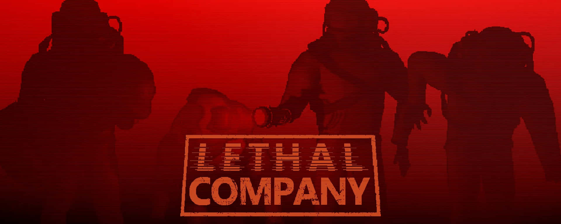 Lethal Company, silhouetted astronauts, bulky suits, Full HD Desktop Wallpaper