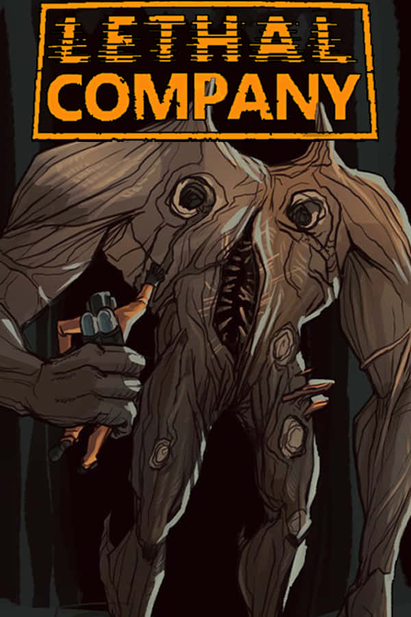 Lethal Company, biomechanical creature, exposed ribs, SD Phone Wallpaper