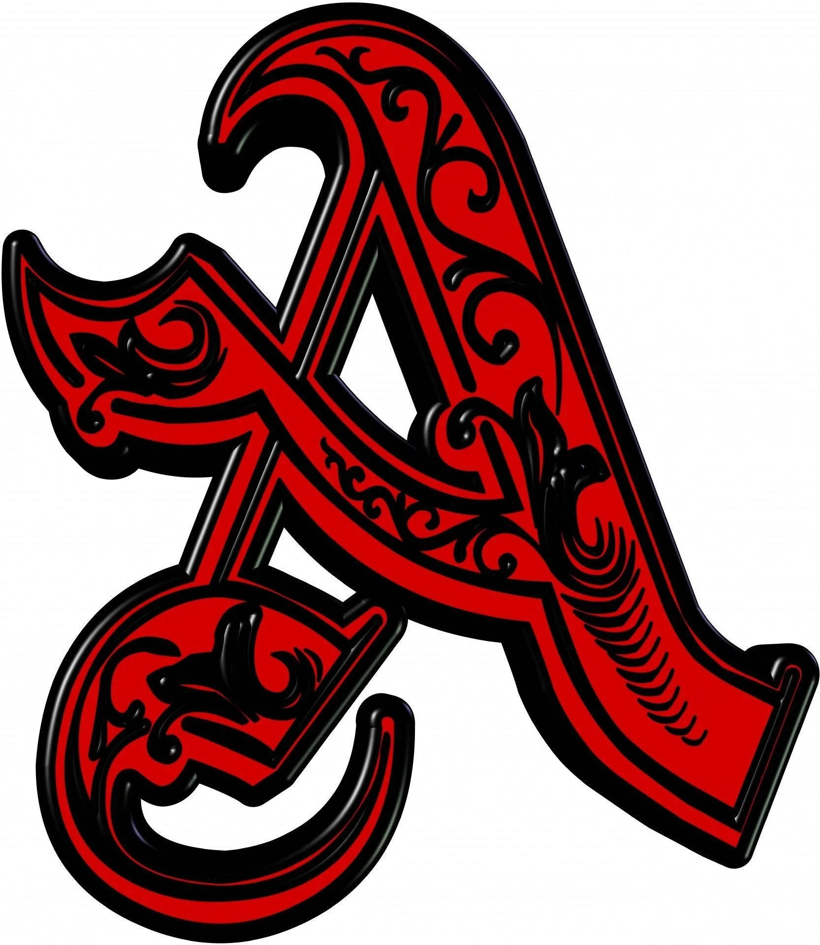 red, black filigree swirls, glossy finish, Full HD Phone Wallpaper