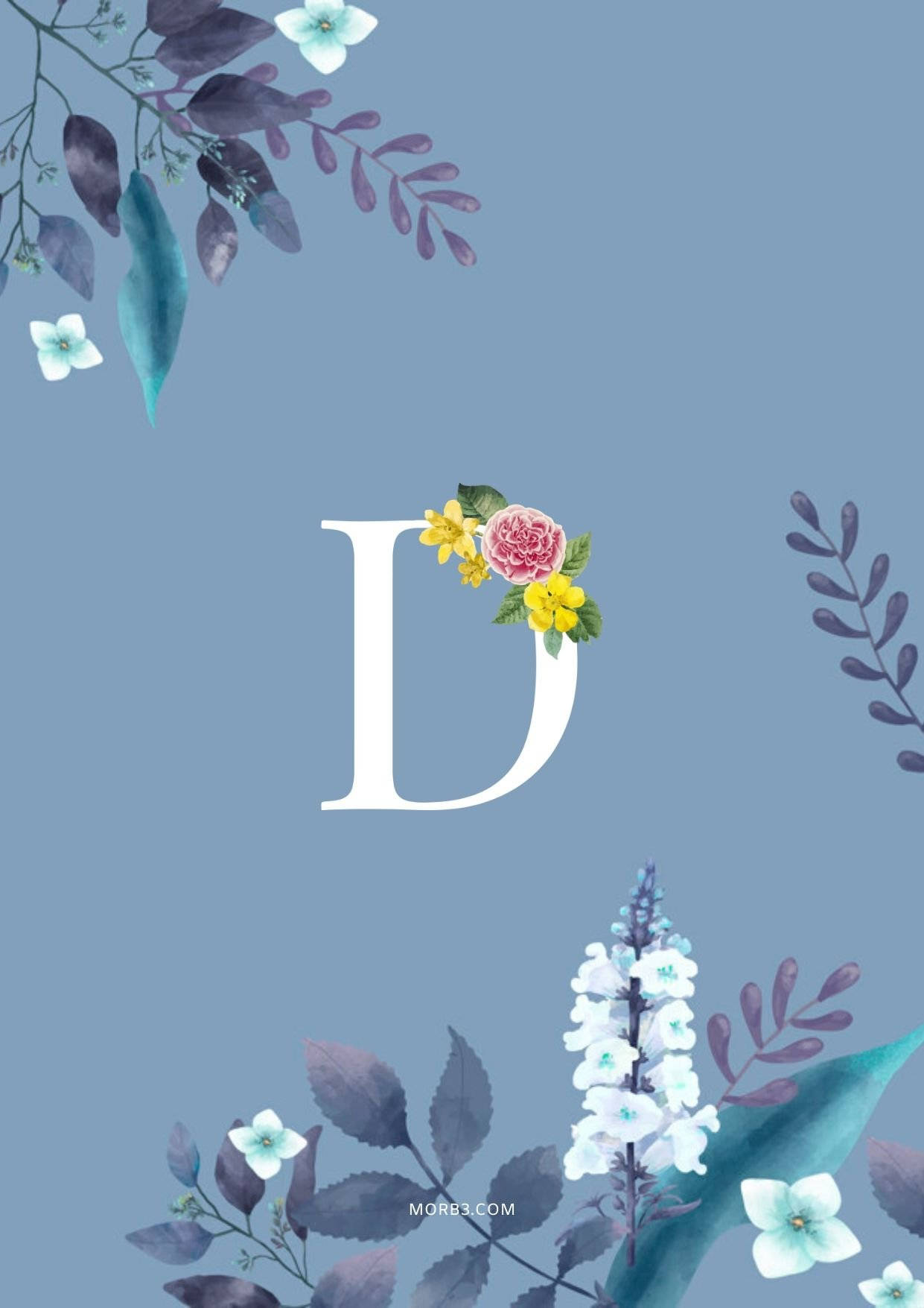 Letter D, pink, yellow, HD Phone Wallpaper