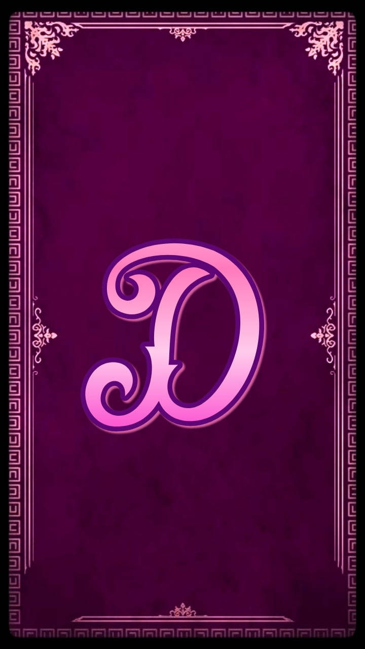 storybook aesthetic, letter D, pink, HD Phone Wallpaper