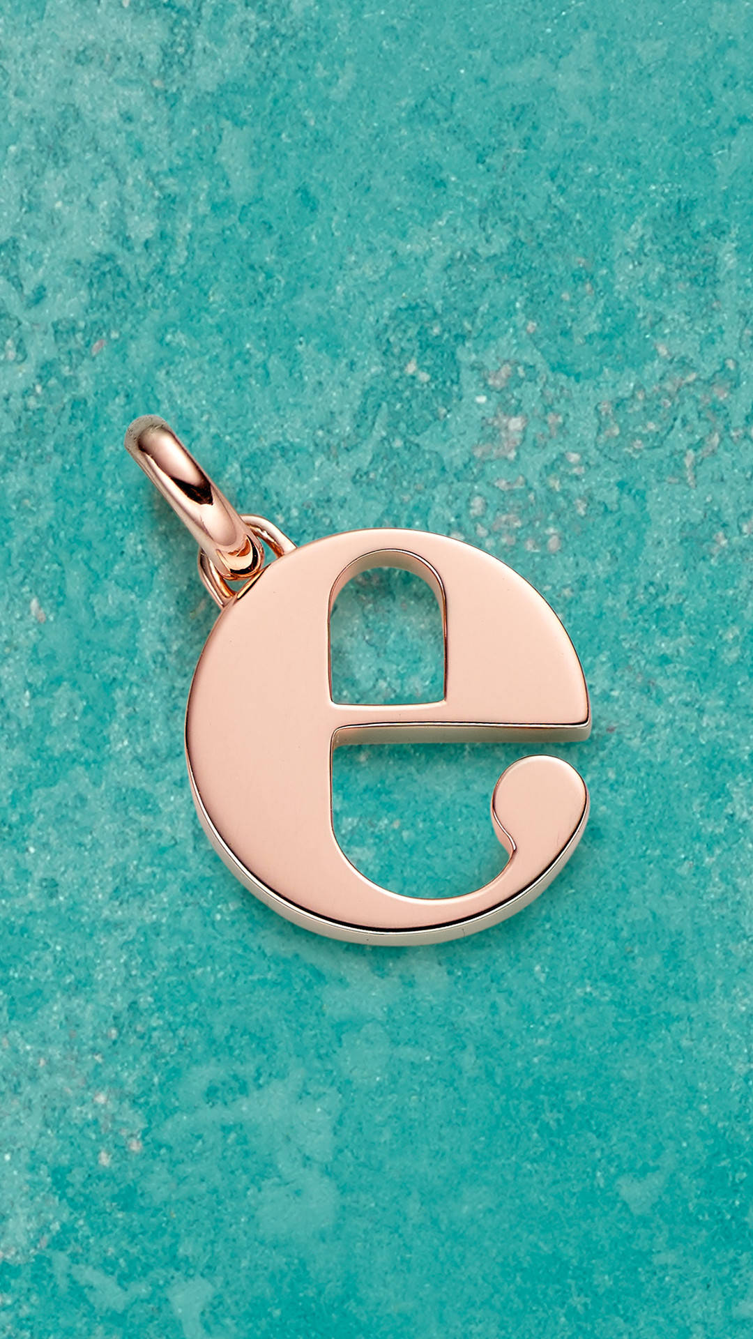 Letter E, rose gold, pendant, Full HD Phone Wallpaper