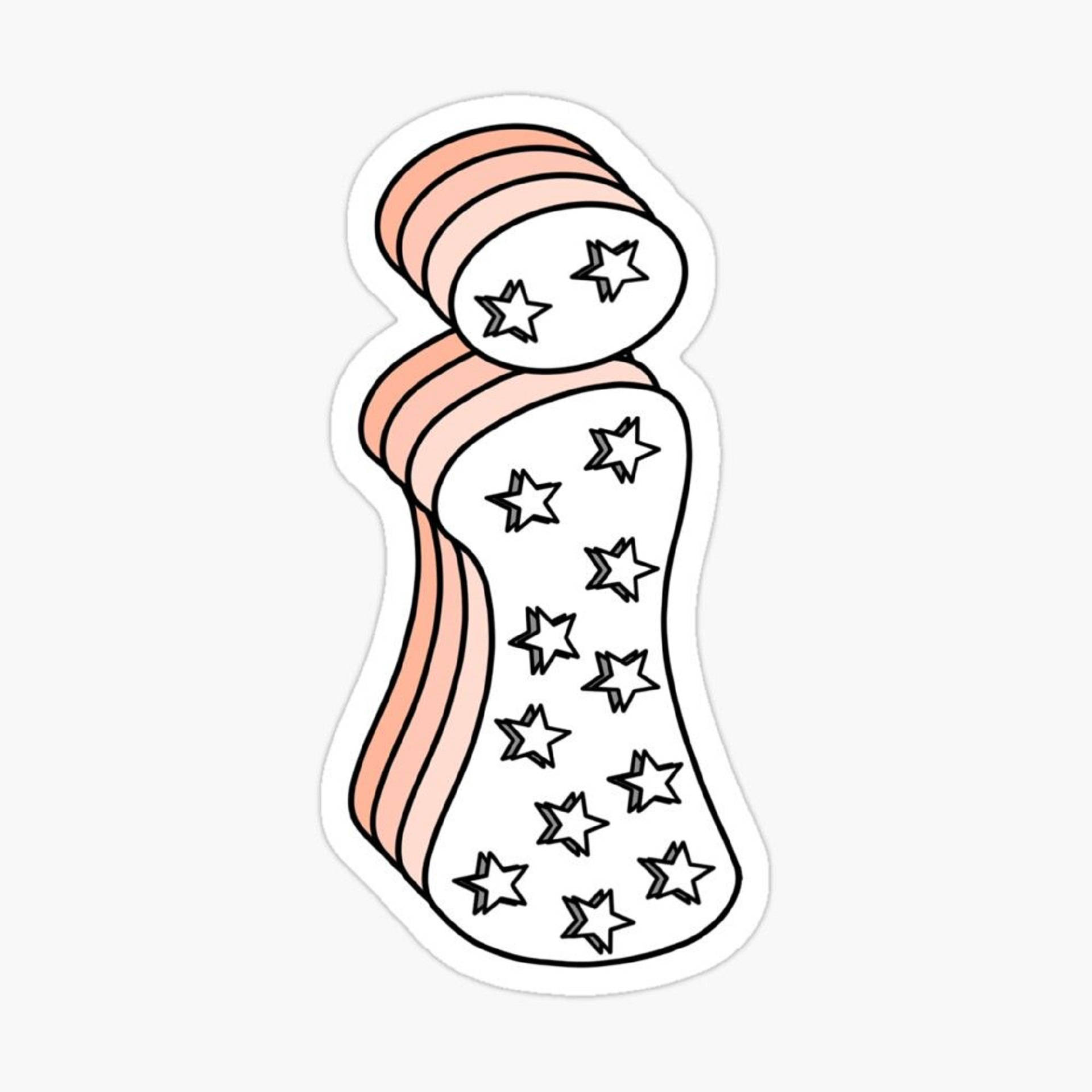 Letter I, white background, peach stripes, Full HD Desktop Wallpaper