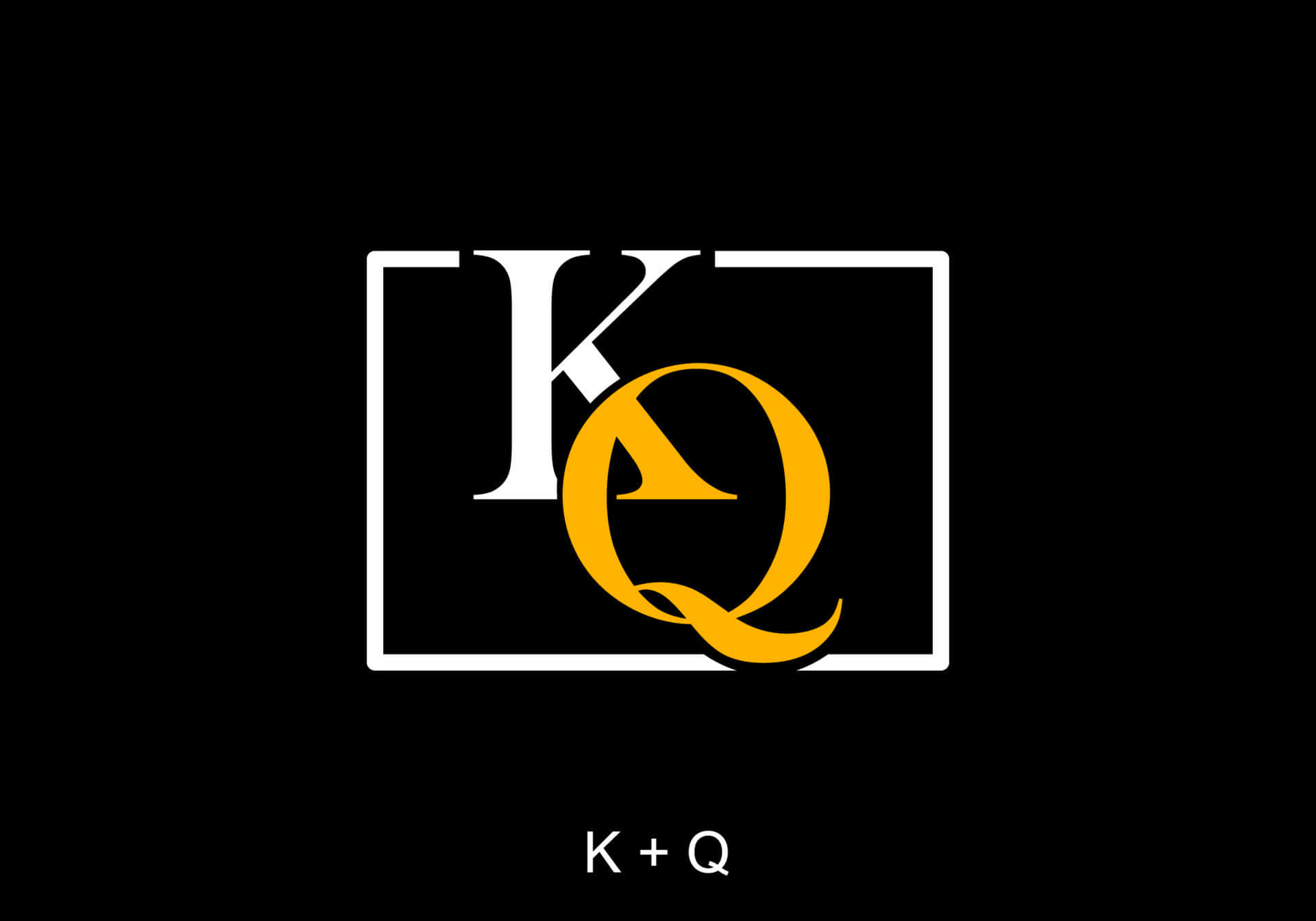 K, Q, white rectangle, Full HD Desktop Wallpaper