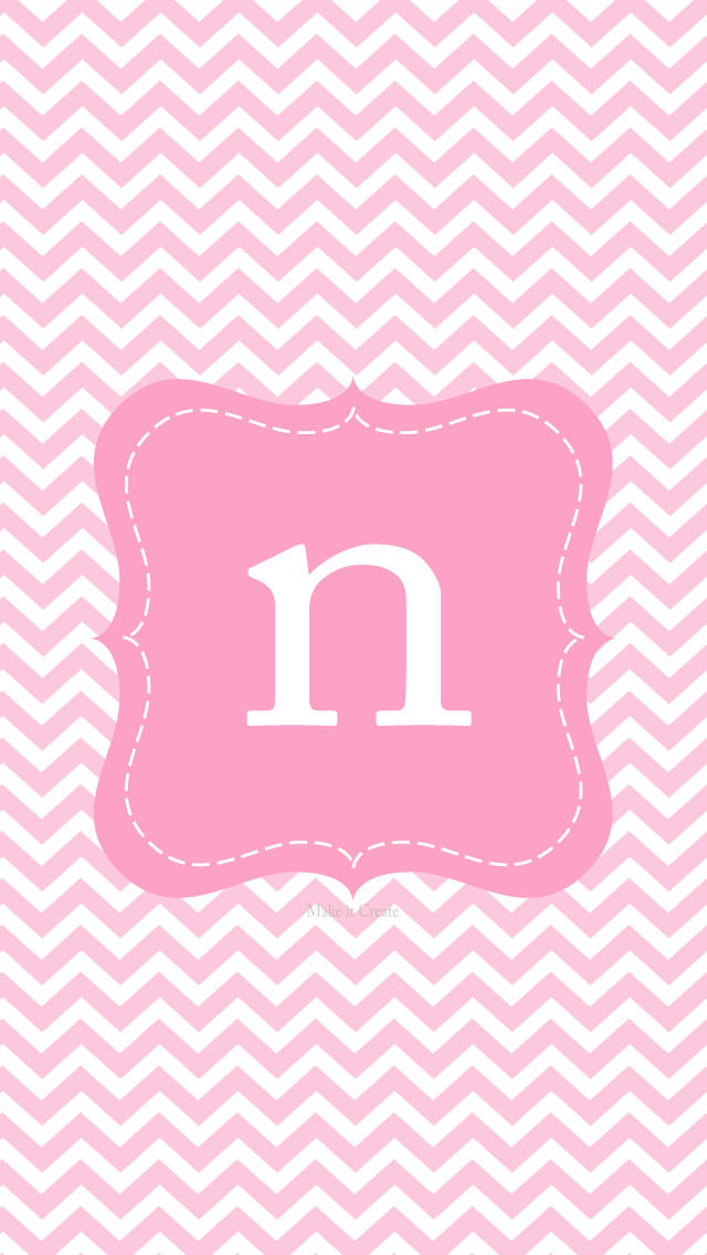 pink, white, chevron, SD Phone Wallpaper