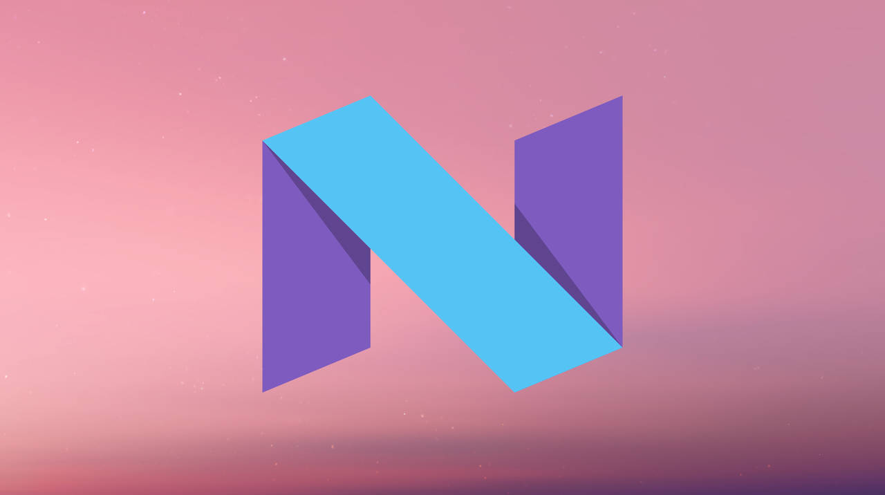 Letter N, blue, purple, HD Desktop Wallpaper
