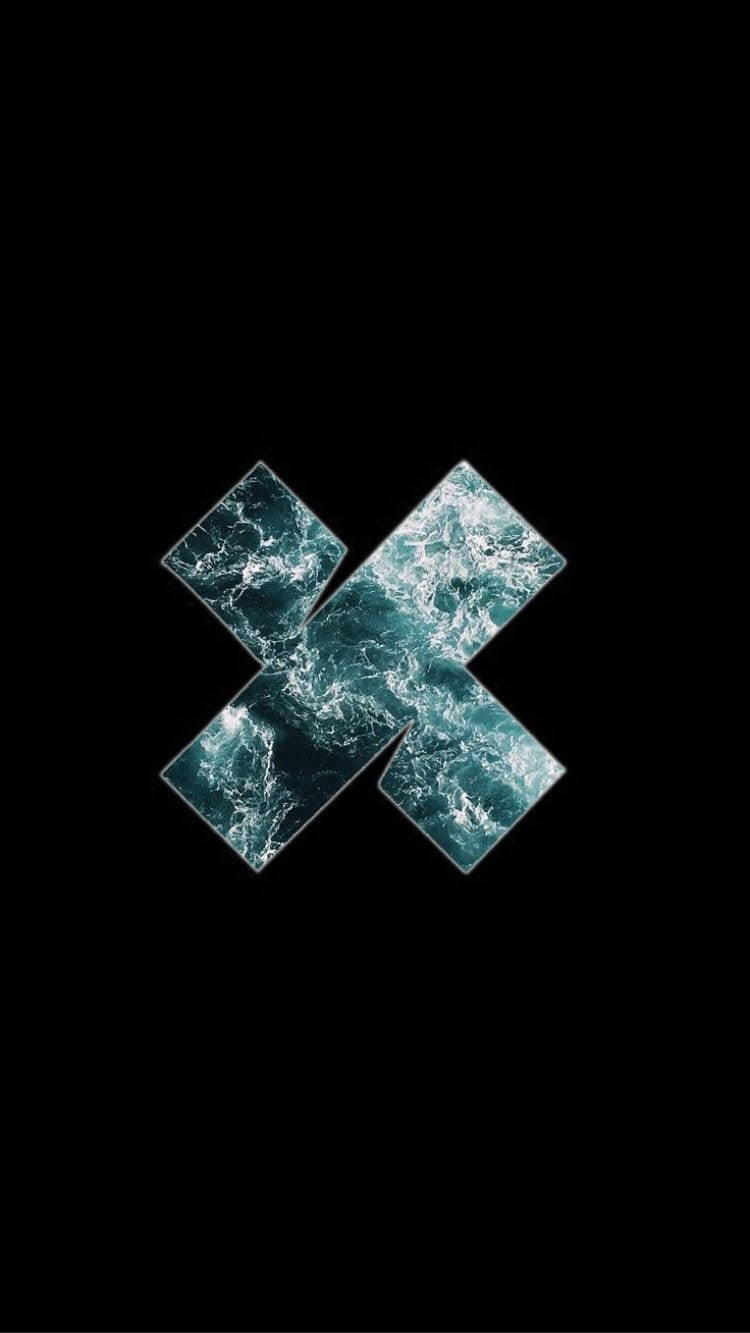 Ocean Waves, Letter X, diamond tiles, HD Phone Wallpaper