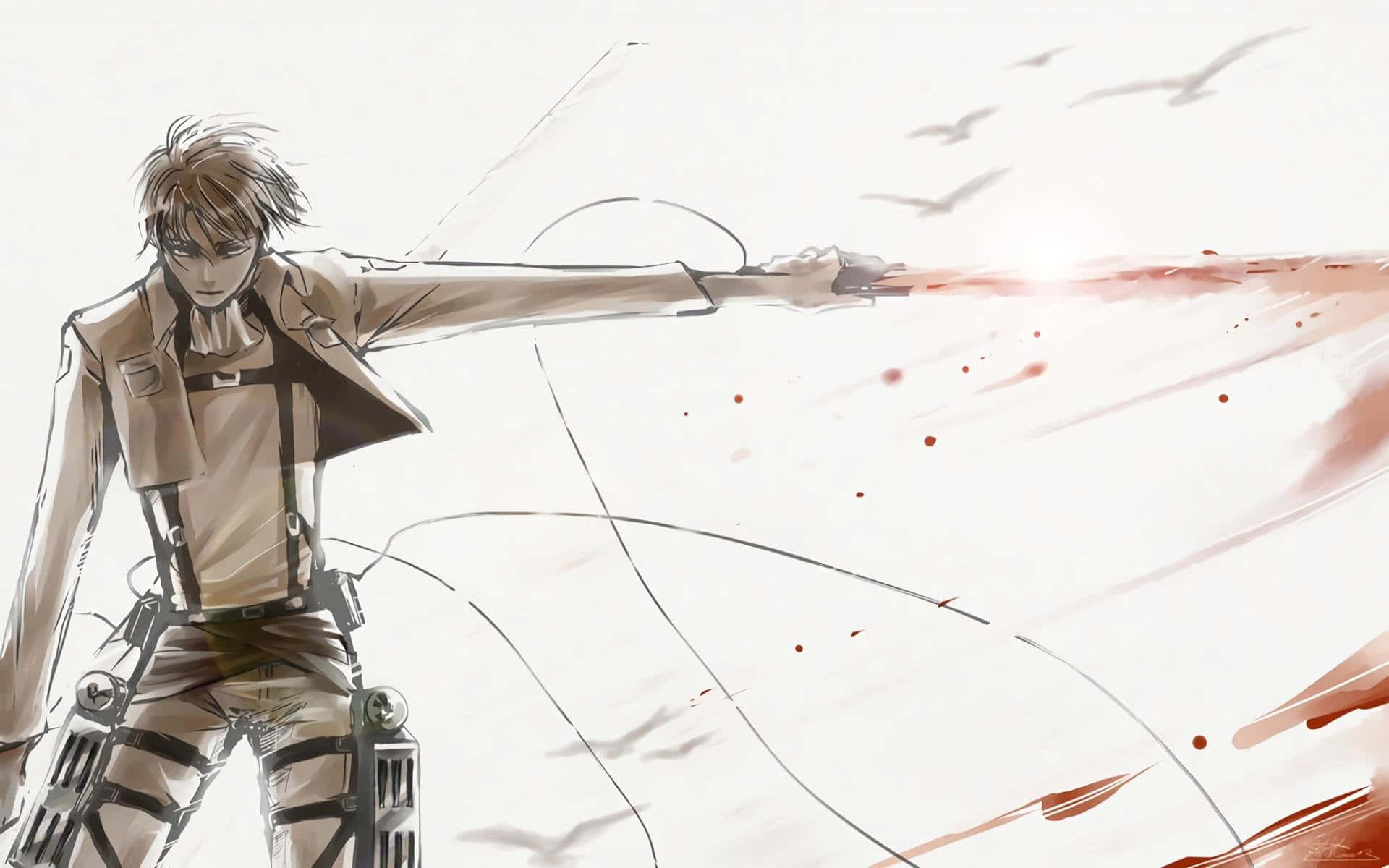 Levi Ackerman, anime warrior, gear, Full HD Desktop Wallpaper