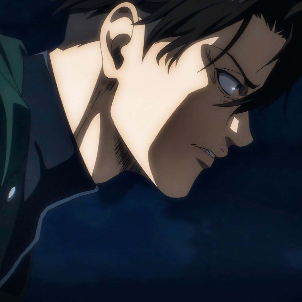 Levi Ackerman, dark hair, intense eyes, HD Desktop Wallpaper