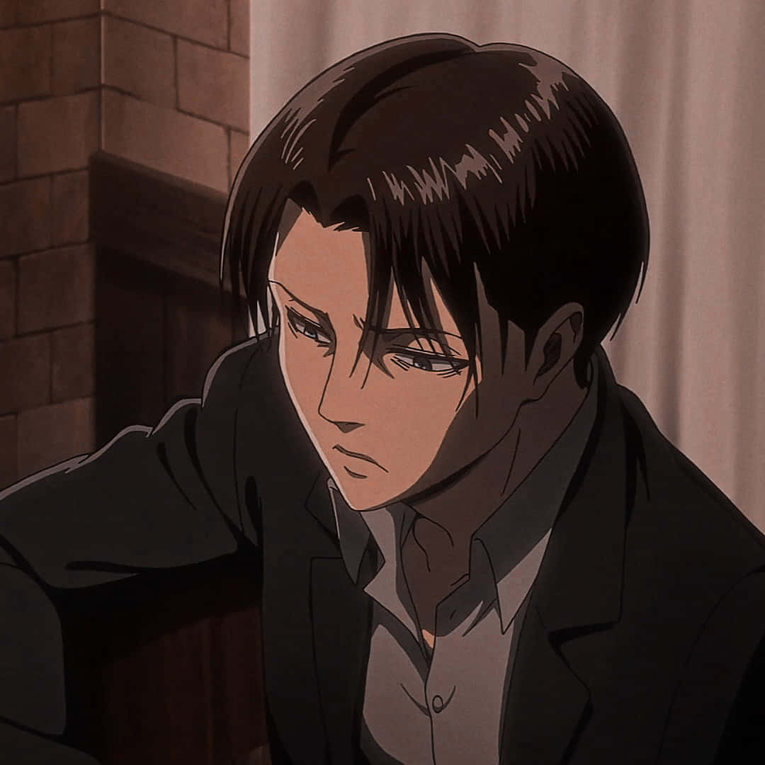 Levi Ackerman, anime male character, dark hair, SD Desktop Wallpaper