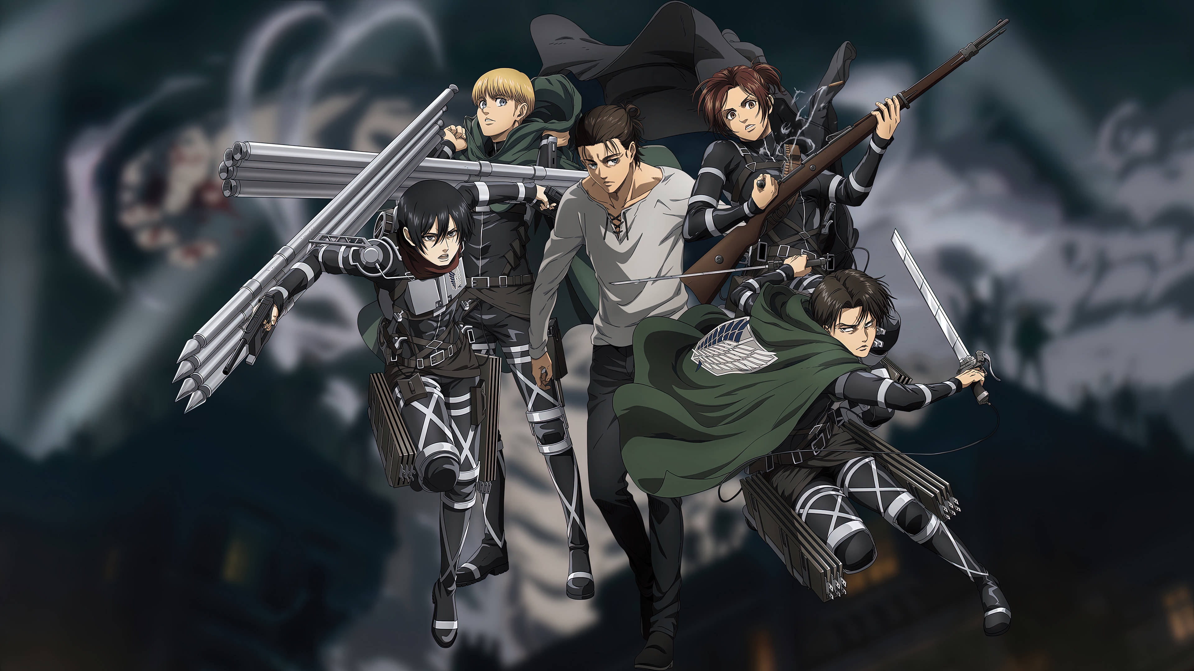 Levi Ackerman, three, 4K, 4K Desktop Wallpaper