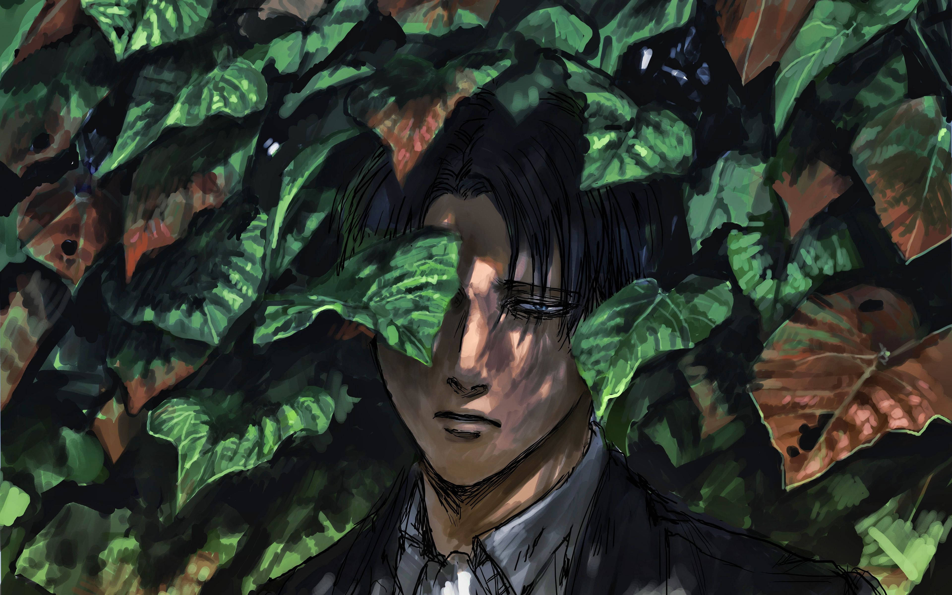 Levi Ackerman, digital drawing, 4K, 4K Desktop Wallpaper