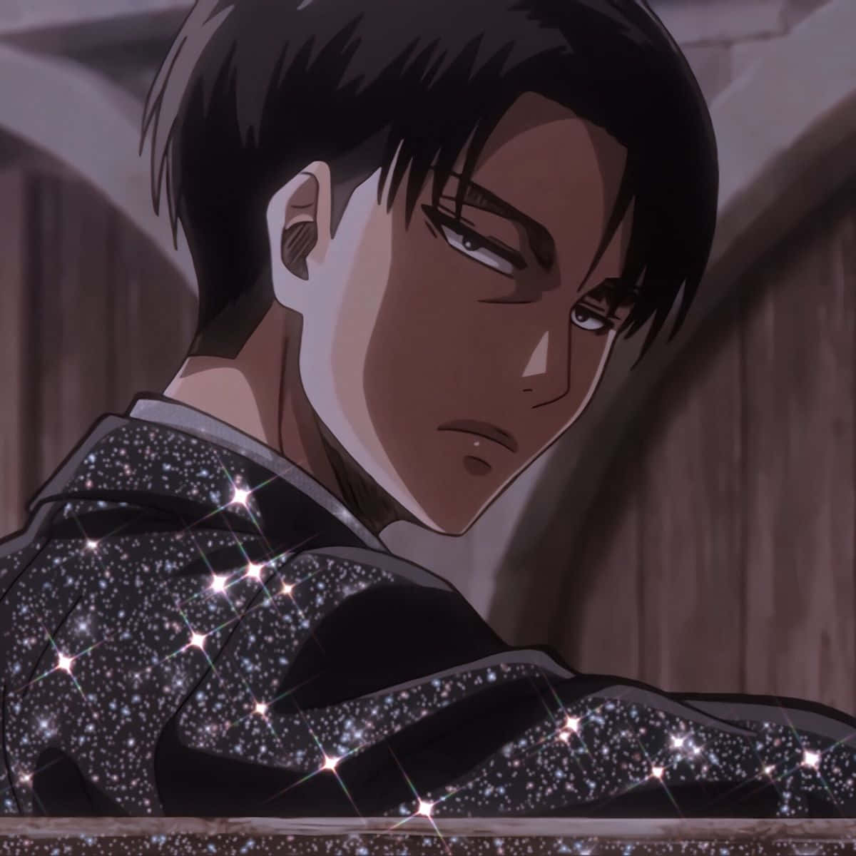 Levi, glittery suit, sparkling black jacket, SD Desktop Wallpaper