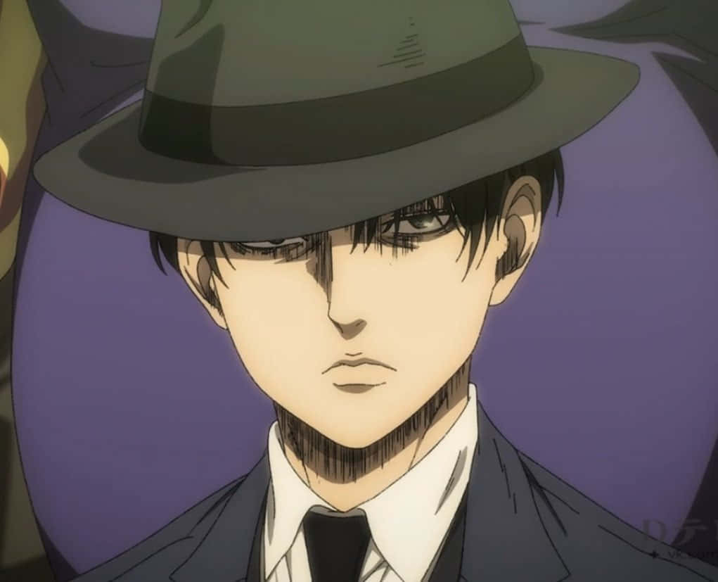 Levi PFP, hat, suit, SD Desktop Wallpaper