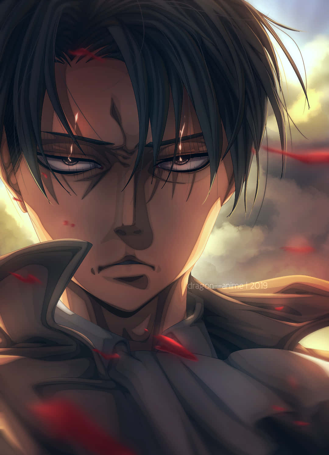 Levi Pfp, anime warrior, dark hair, HD Phone Wallpaper