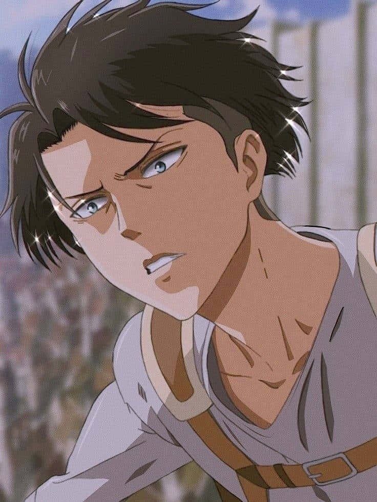 Levi PFP, anime male character, spiky dark hair, SD Phone Wallpaper
