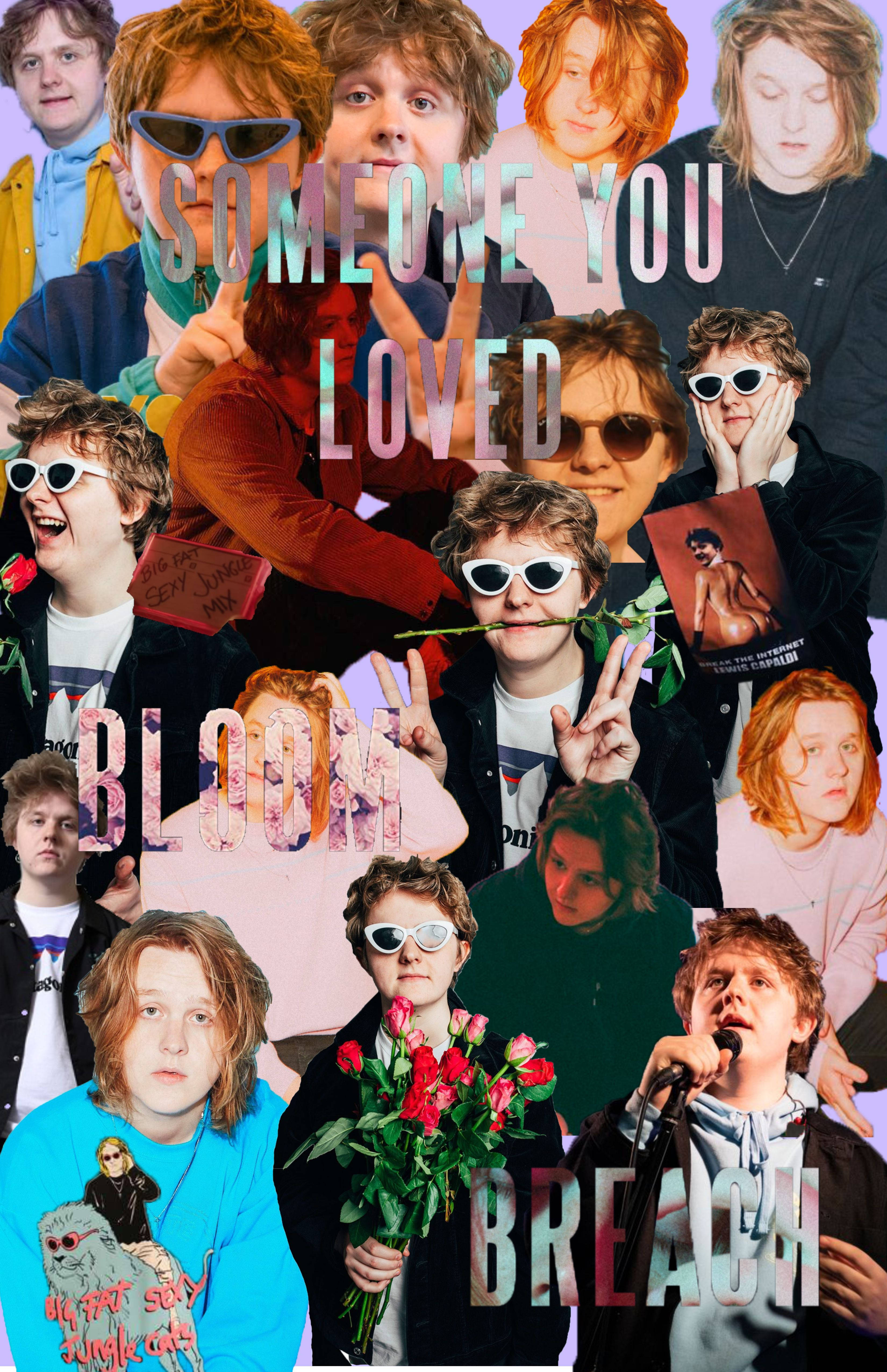 Lewis Capaldi, collage, young man, 4K Phone Wallpaper