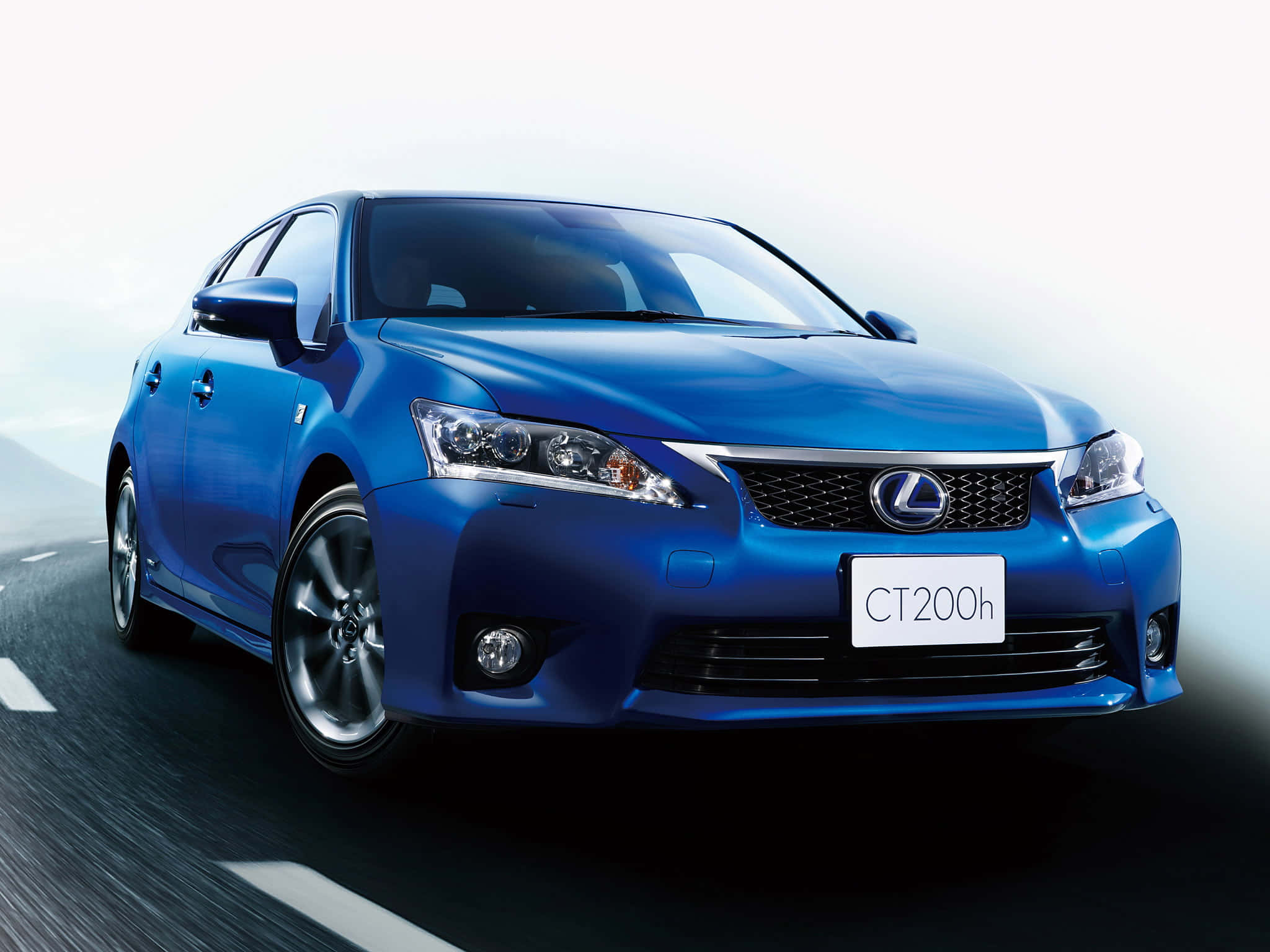 Lexus CT 200h, blue, sedan, Full HD Desktop Wallpaper
