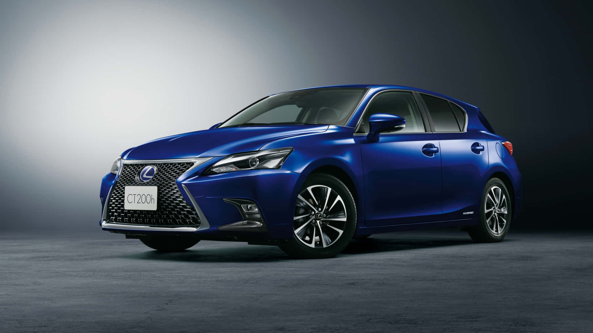 Lexus CT 200h, blue, studio lighting, Full HD Desktop Wallpaper