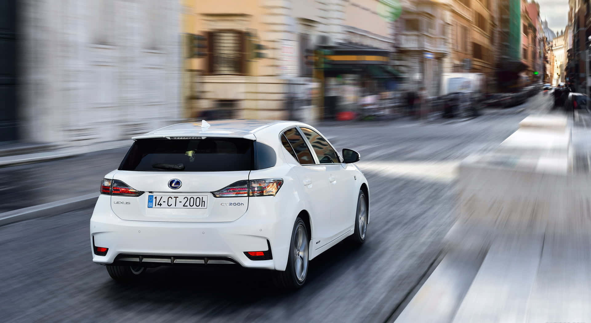 Lexus CT 200h, white, hatchback, Full HD Desktop Wallpaper