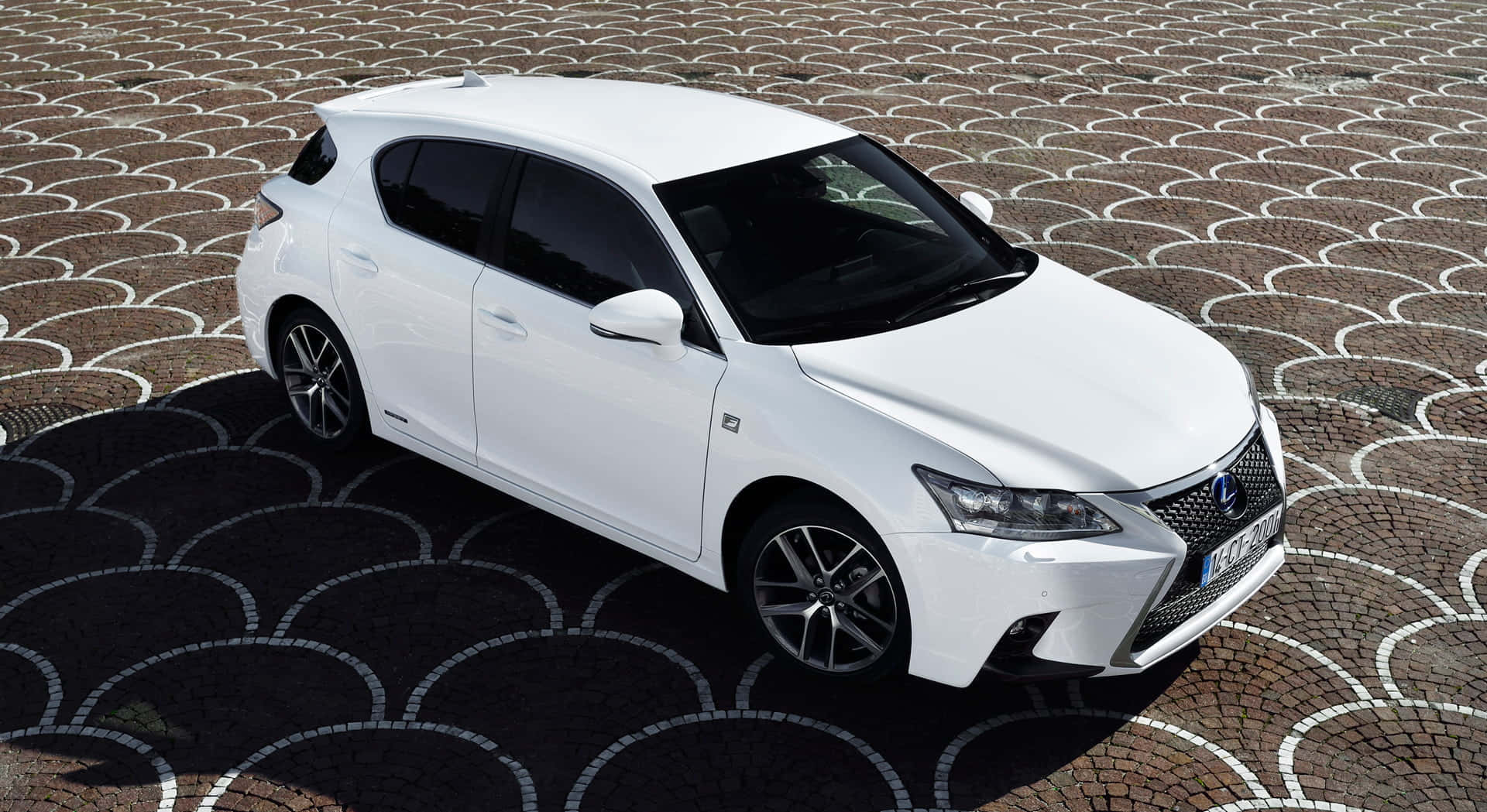Lexus CT 200h, white, hatchback, Full HD Desktop Wallpaper